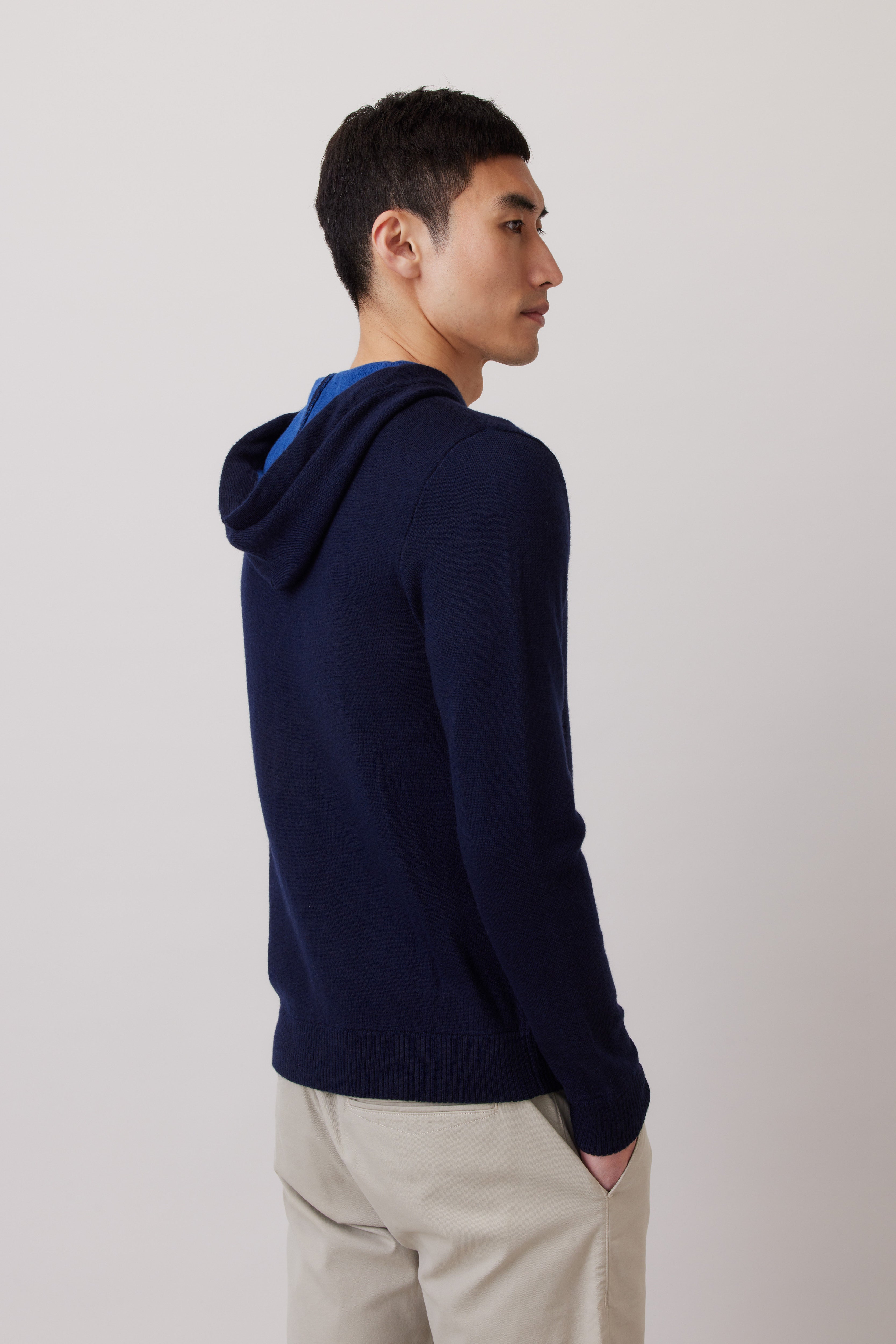 Extra Fine Merino Wool Mix Hoodie