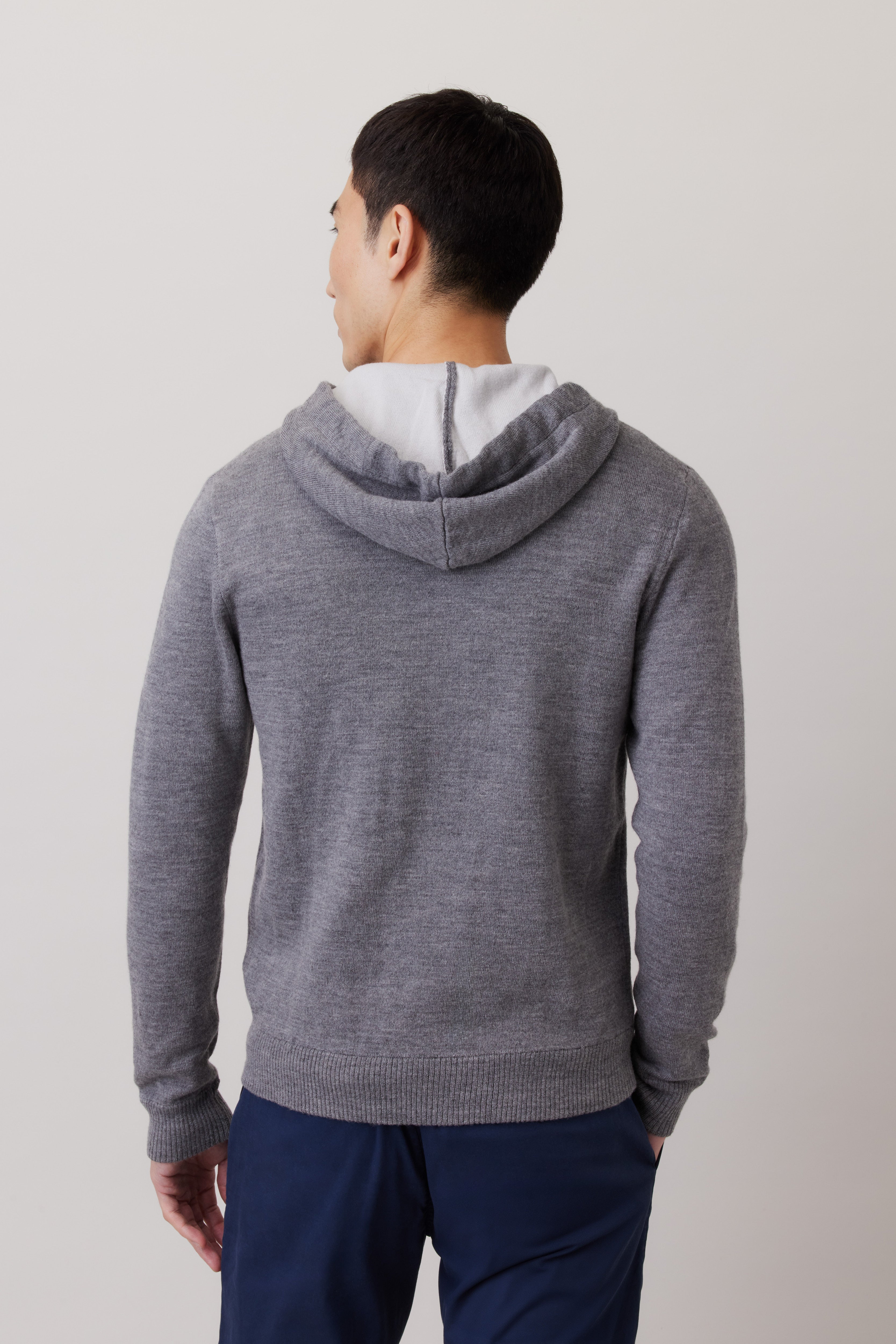 Extra Fine Merino Wool Mix Hoodie