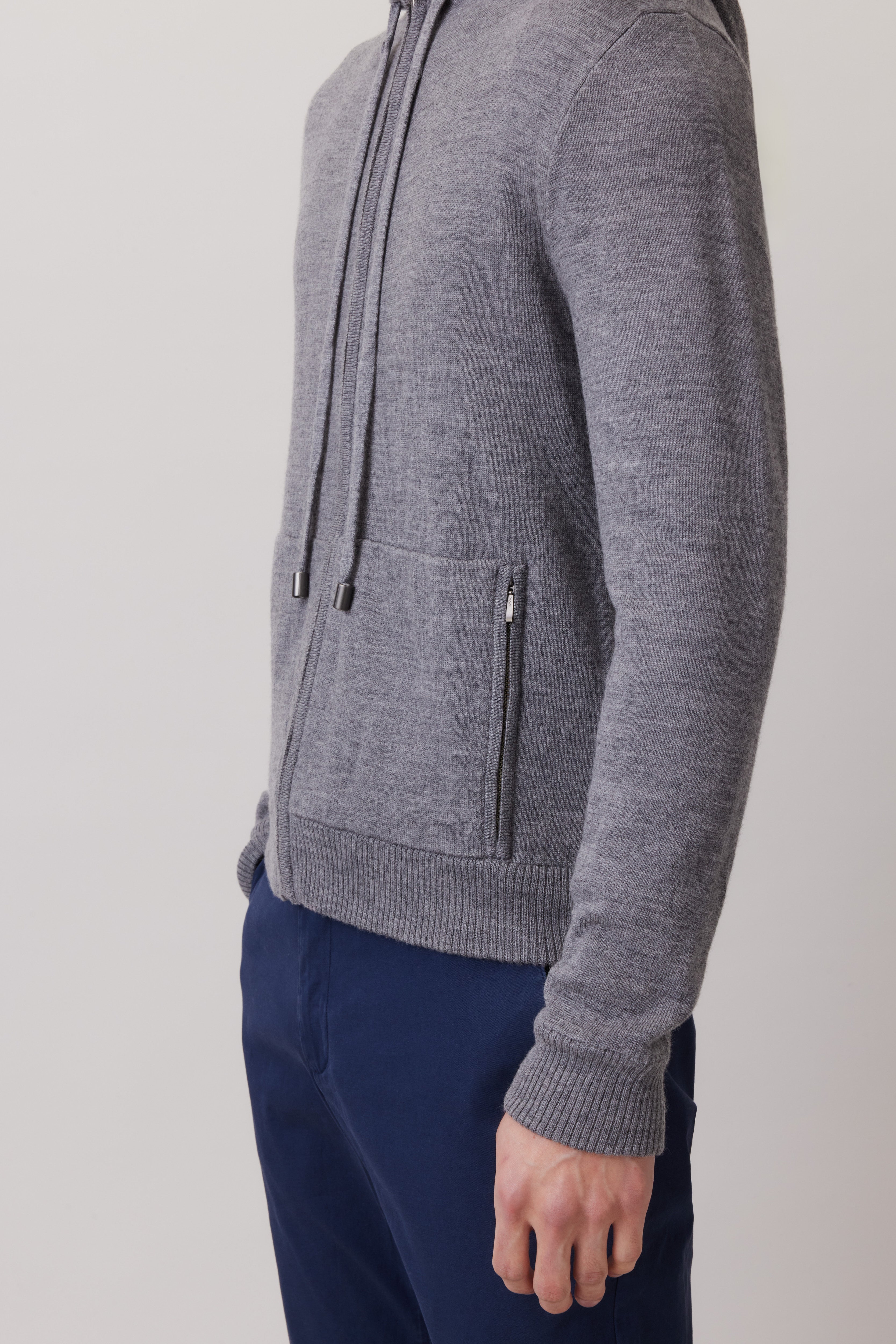 Extra Fine Merino Wool Mix Hoodie