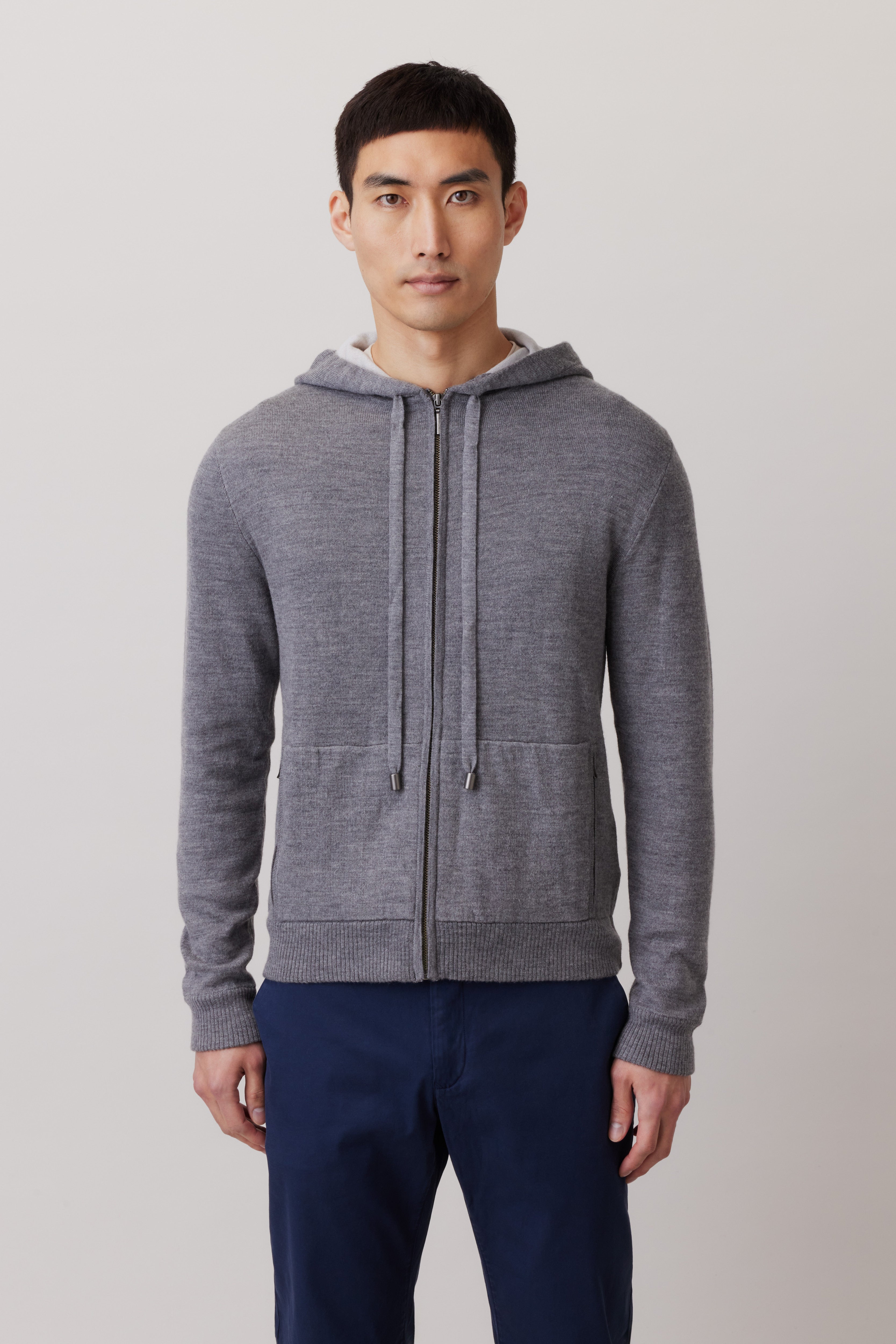 Extra Fine Merino Wool Mix Hoodie