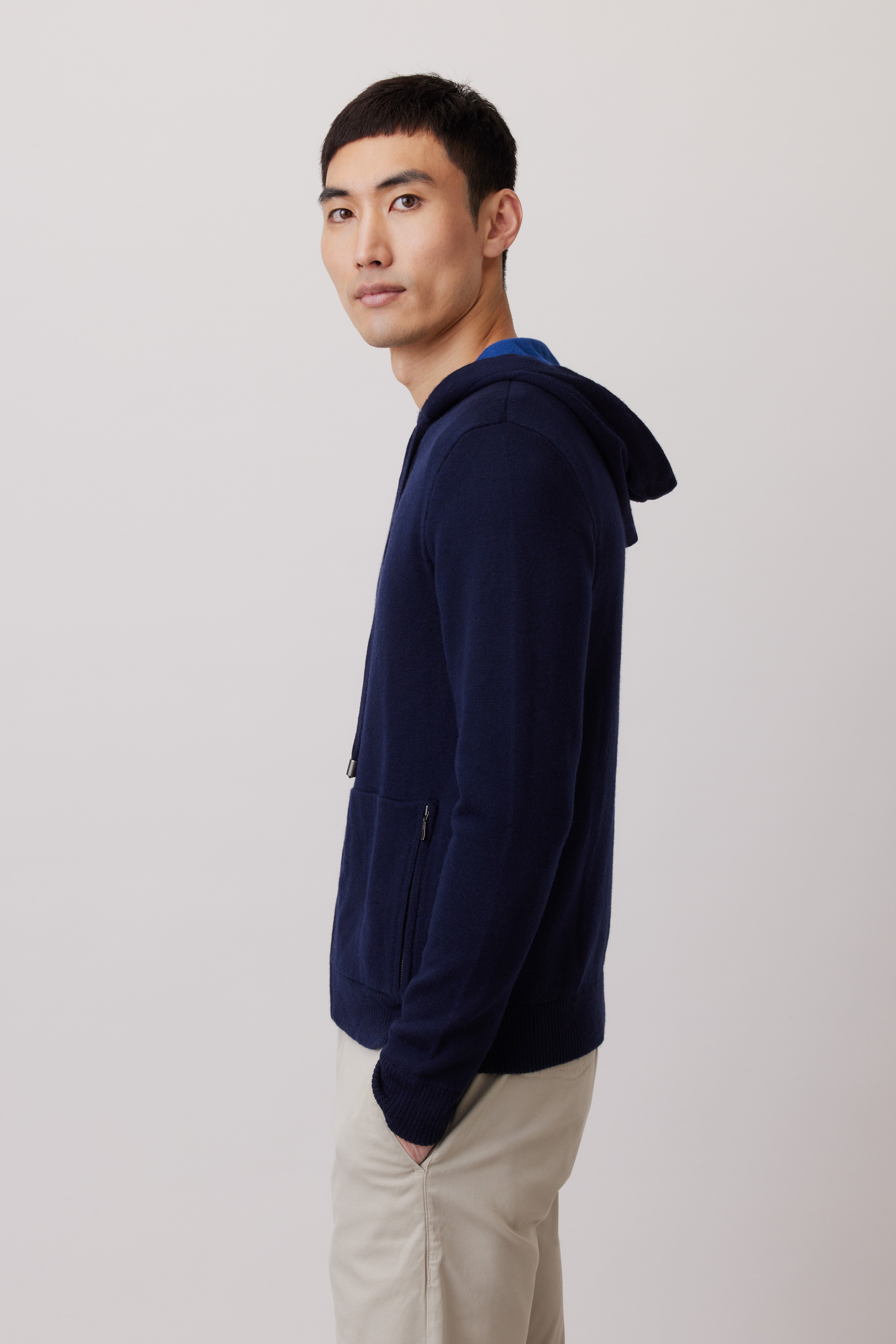 Extra Fine Merino Wool Mix Hoodie