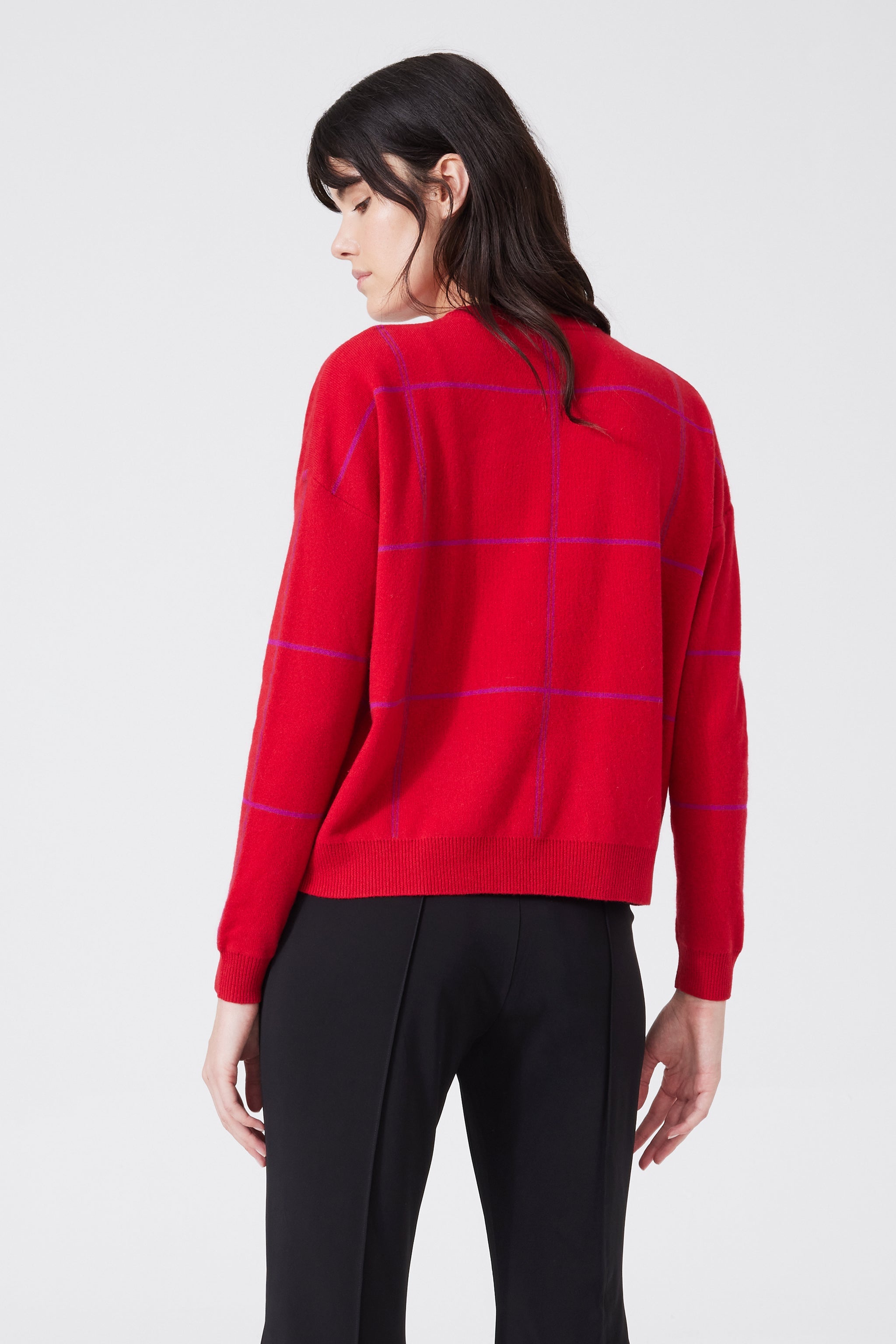 Cashmere Check Pullover