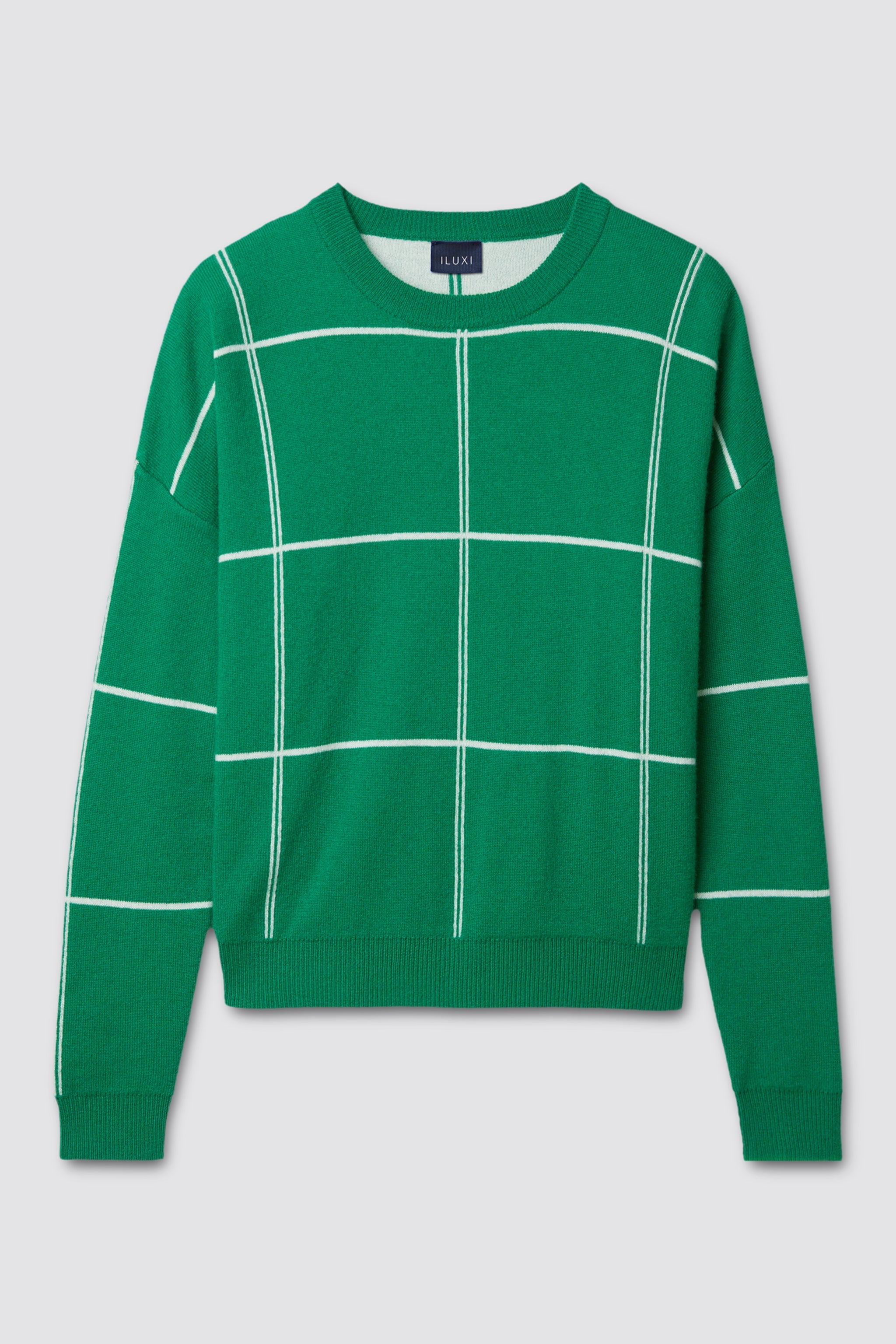 Cashmere Check Pullover