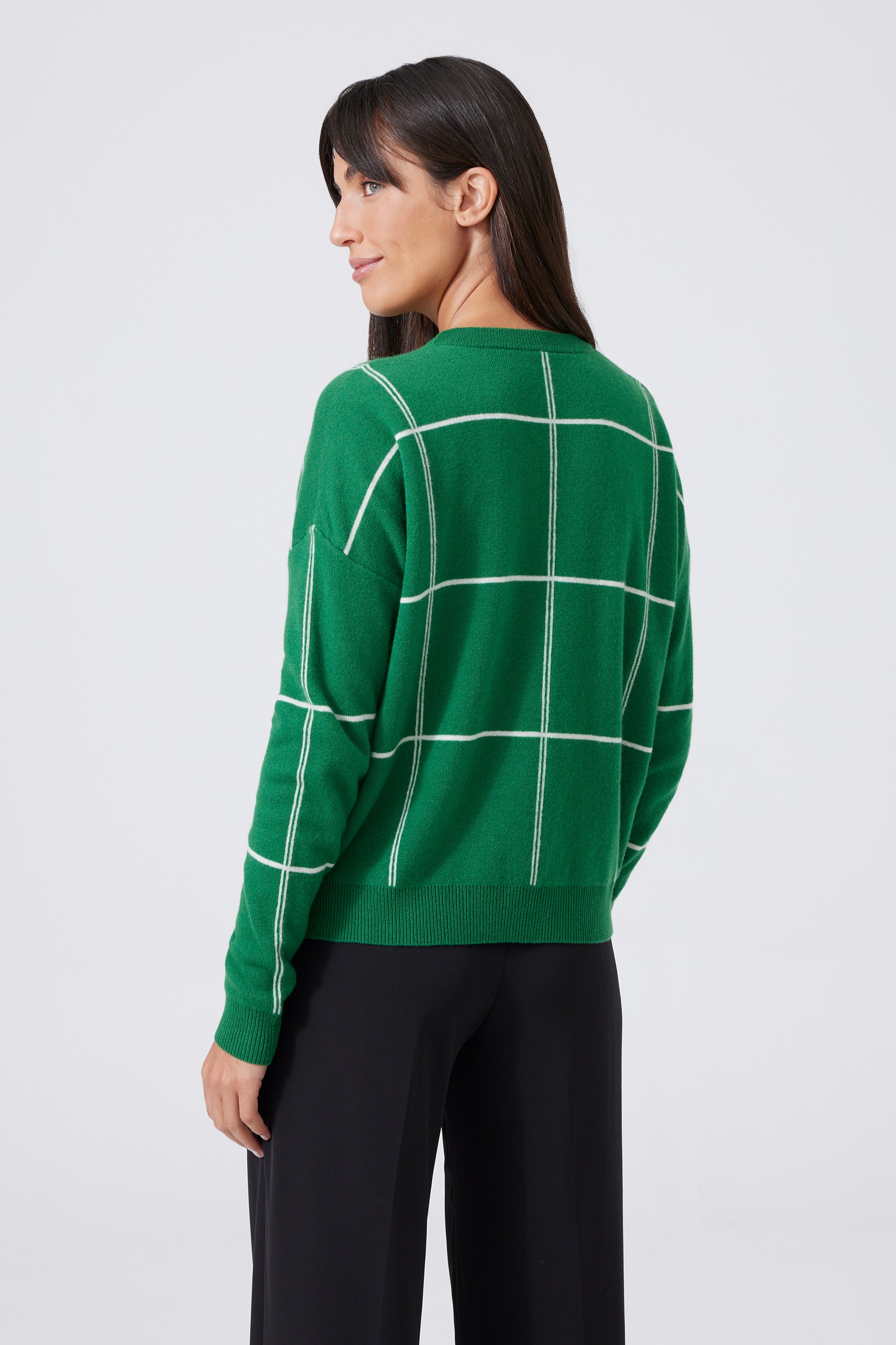 Cashmere Check Pullover