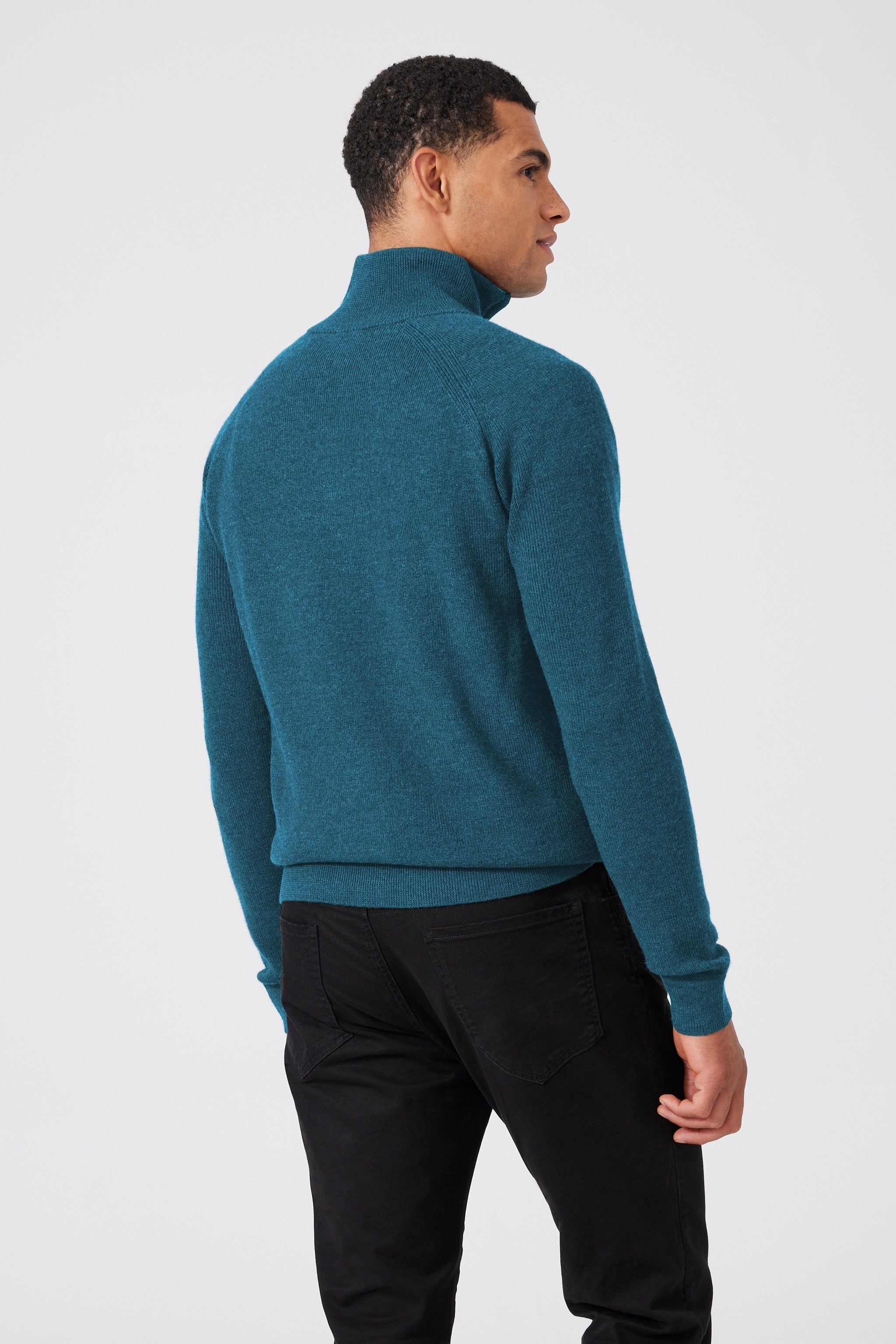 Extra Fine Merino Wool Troyer Sweater