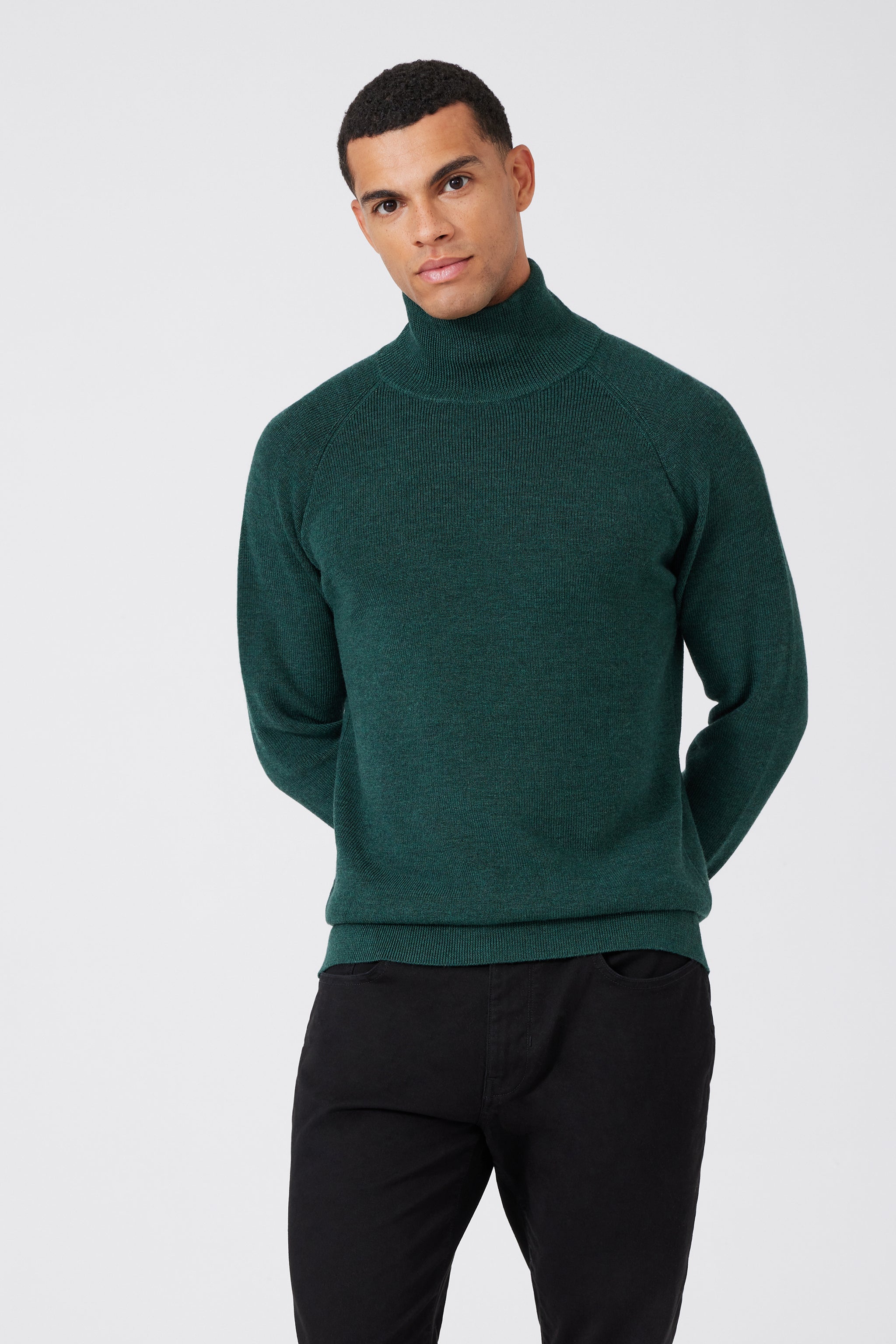 Extra Fine Merino Wool Stehkragen Pullover