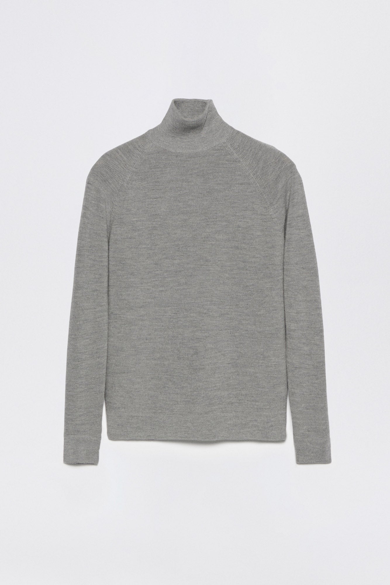 Extra Fine Merino Wool Mock Turtleneck Sweater