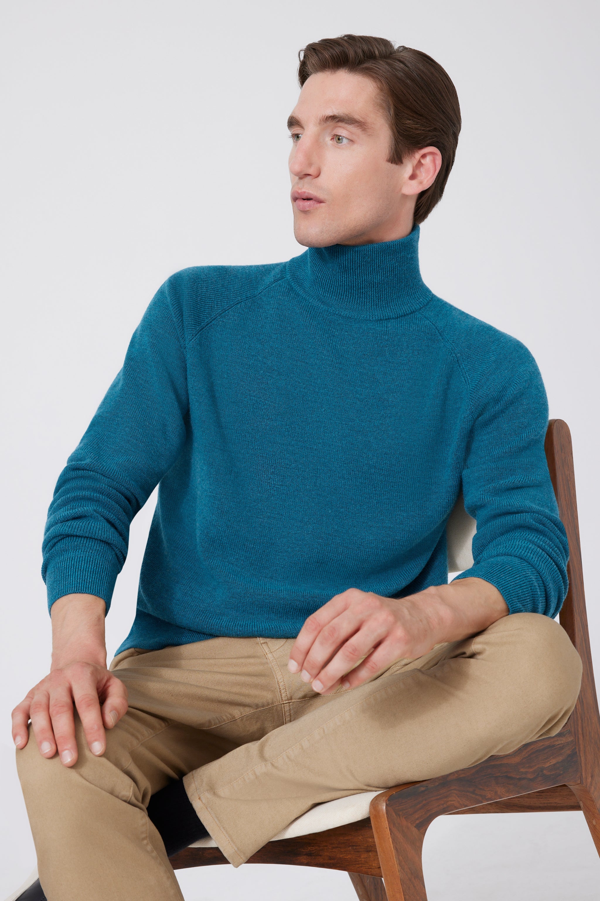 Extra Fine Merino Wool Stehkragen Pullover