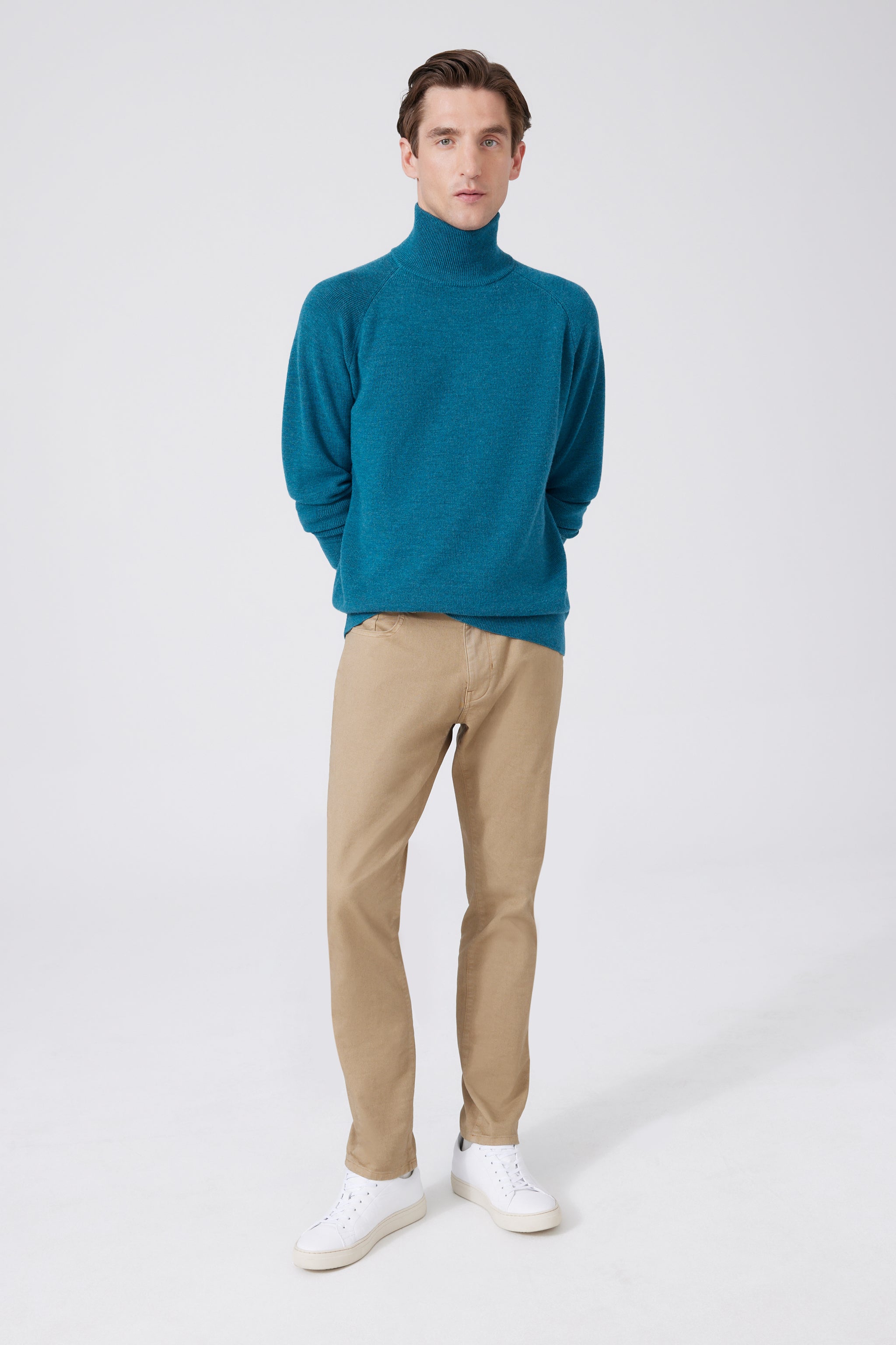 Extra Fine Merino Wool Stehkragen Pullover