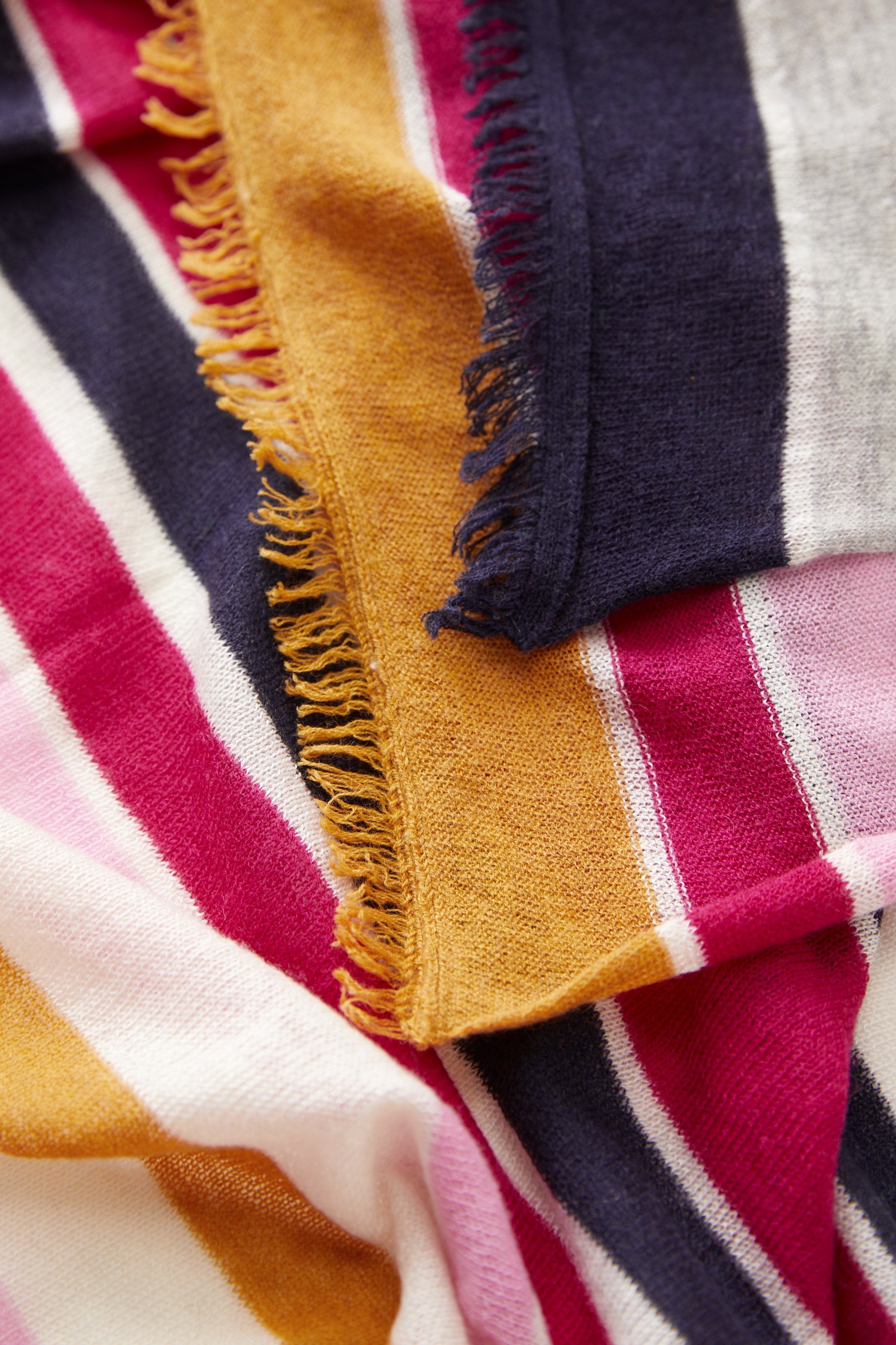 Ultra Light Cashmere Multi-striped Scarf