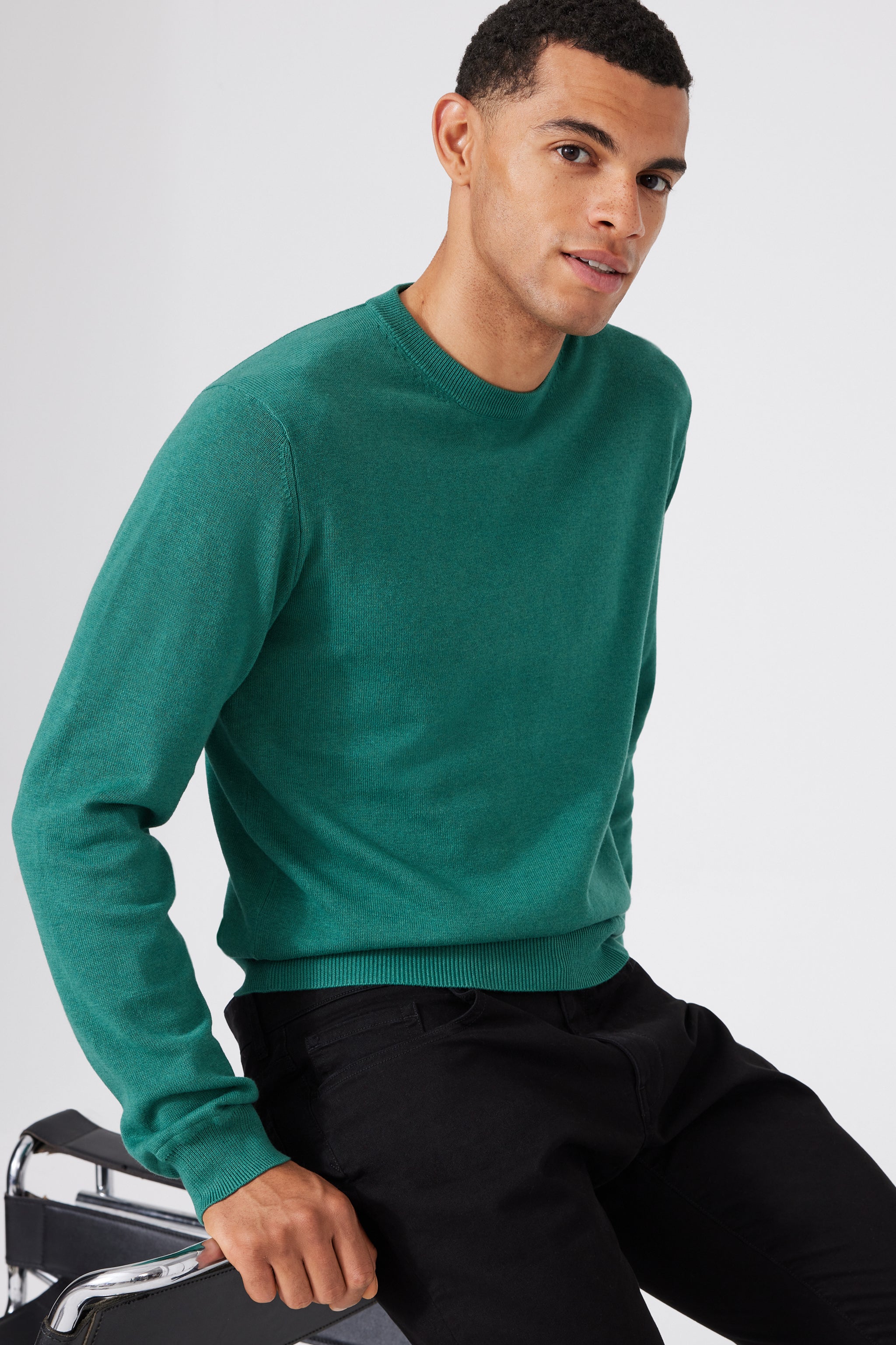 Pima Cotton-Cashmere Sweater