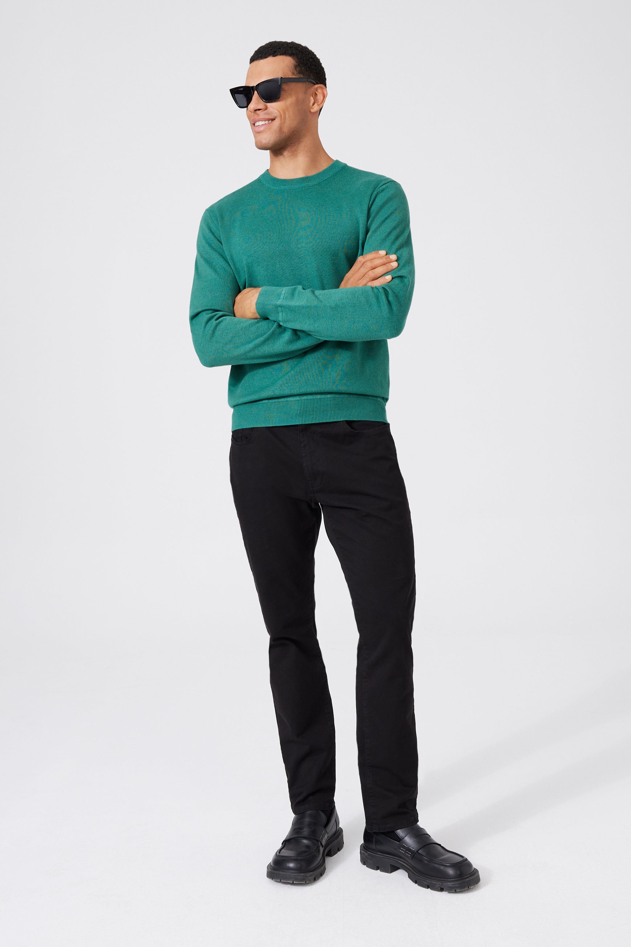 Pima Cotton-Cashmere Sweater