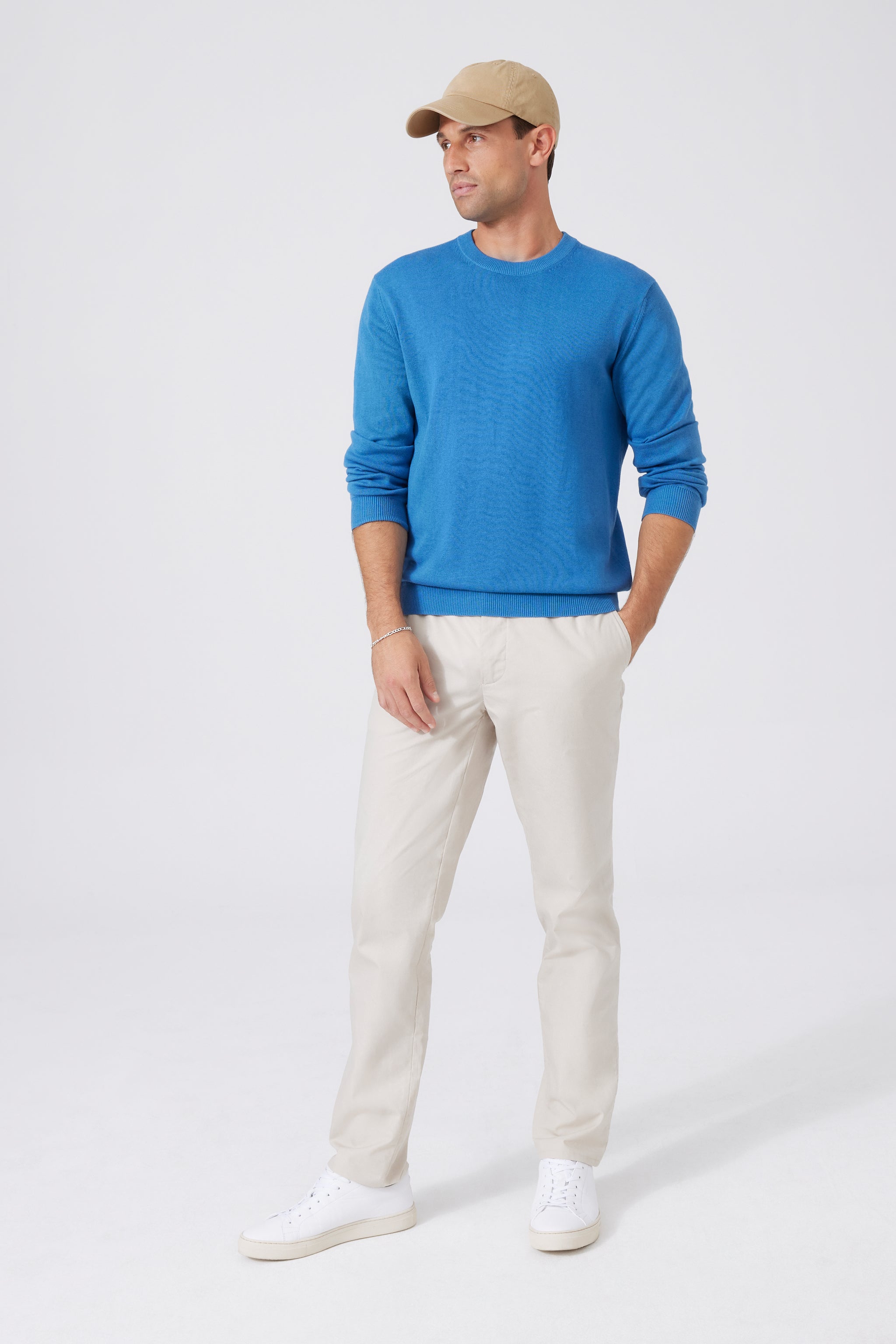 Pima Cotton-Cashmere Sweater