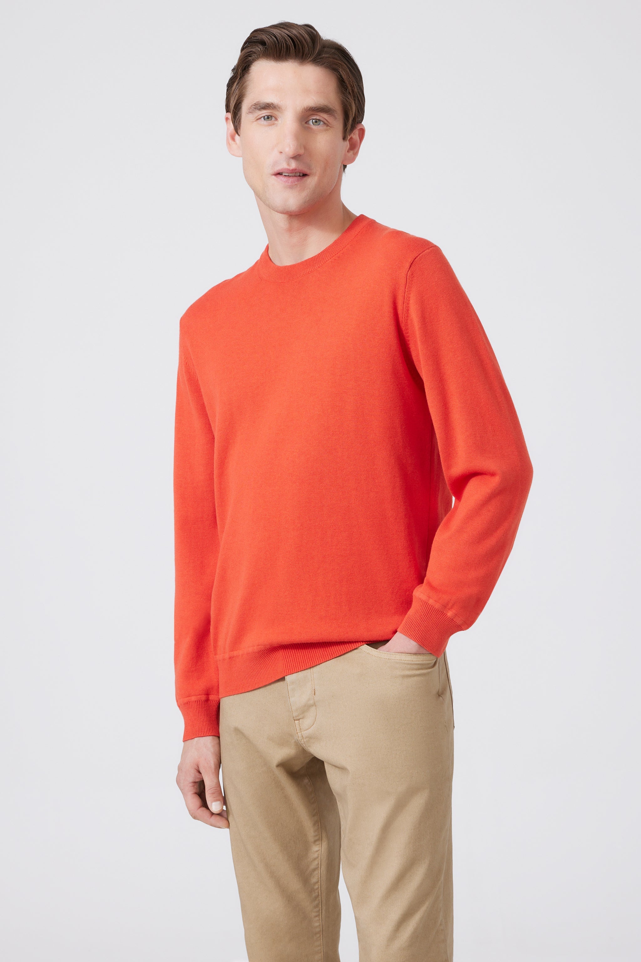 Pima Cotton-Cashmere Sweater