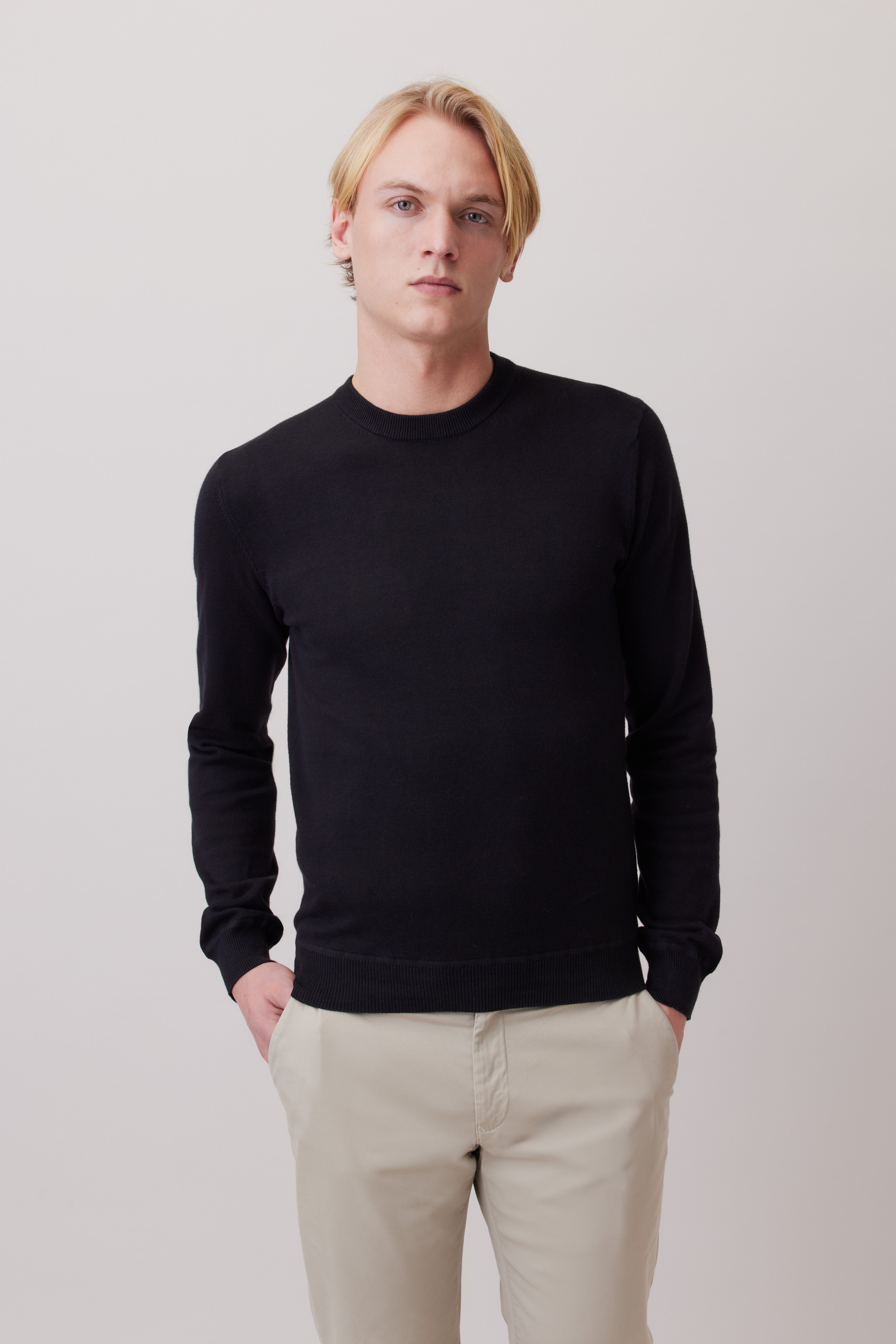 Pima Cotton-Cashmere Sweater