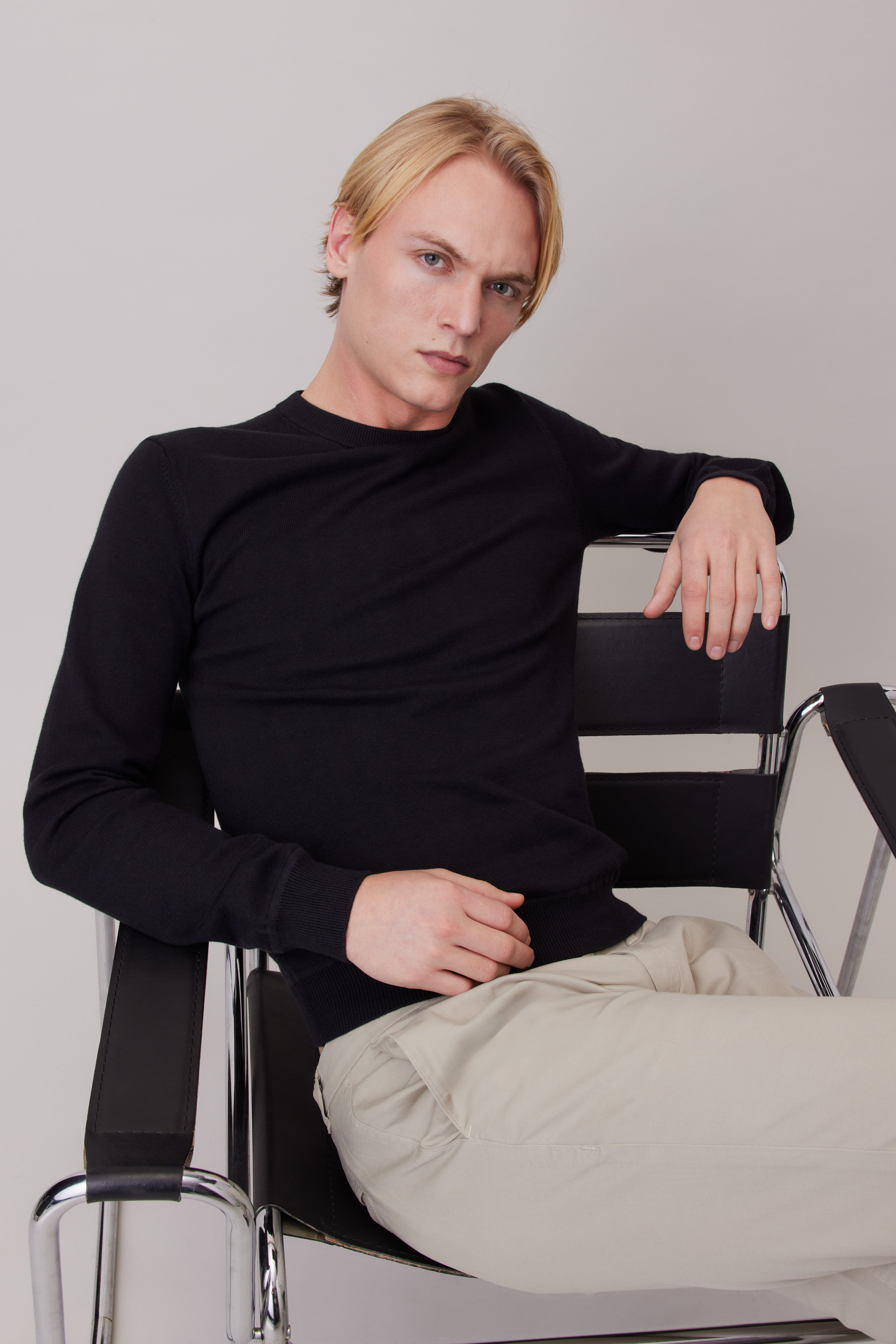 Pima Cotton-Cashmere Sweater