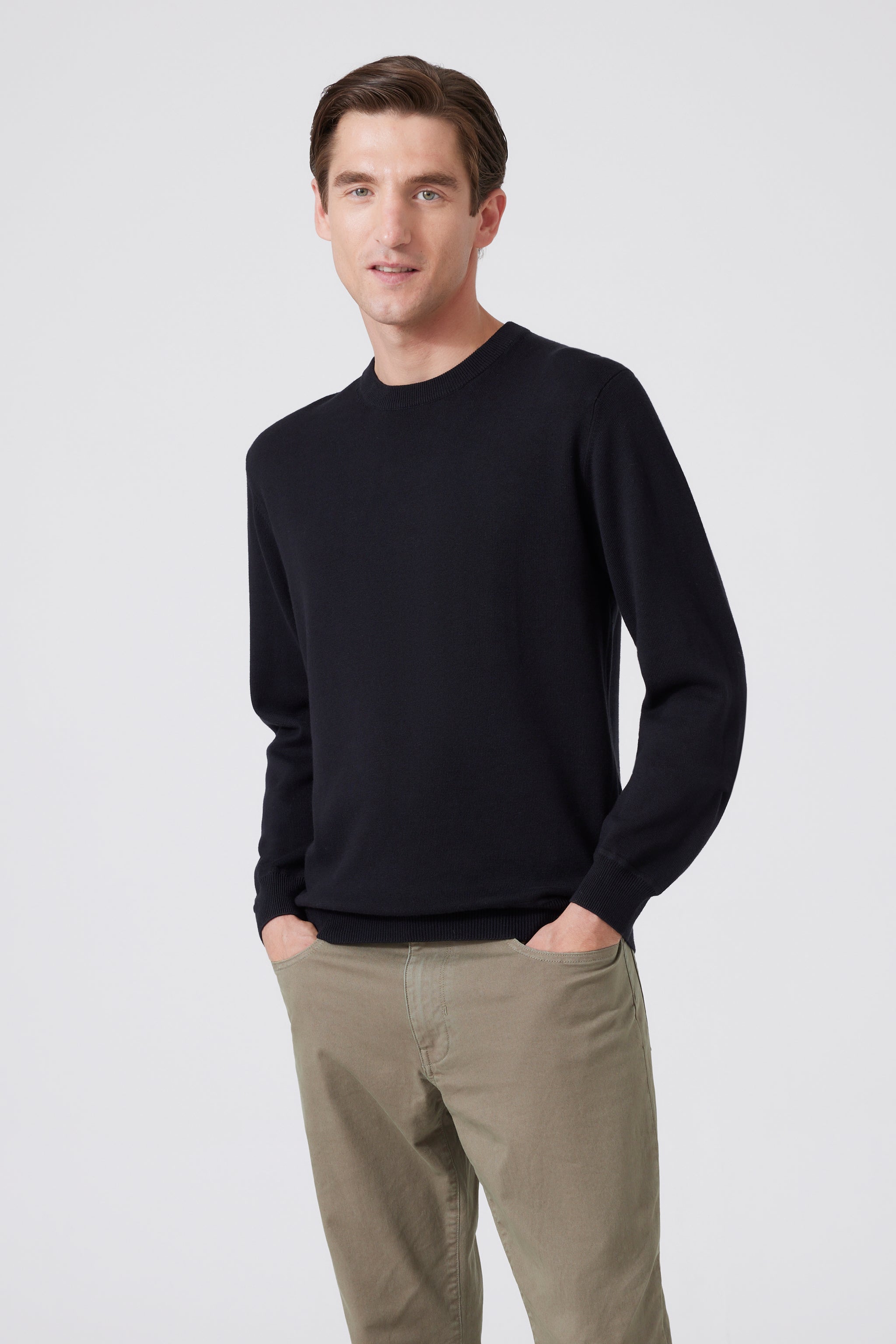 Pima Cotton-Cashmere Sweater