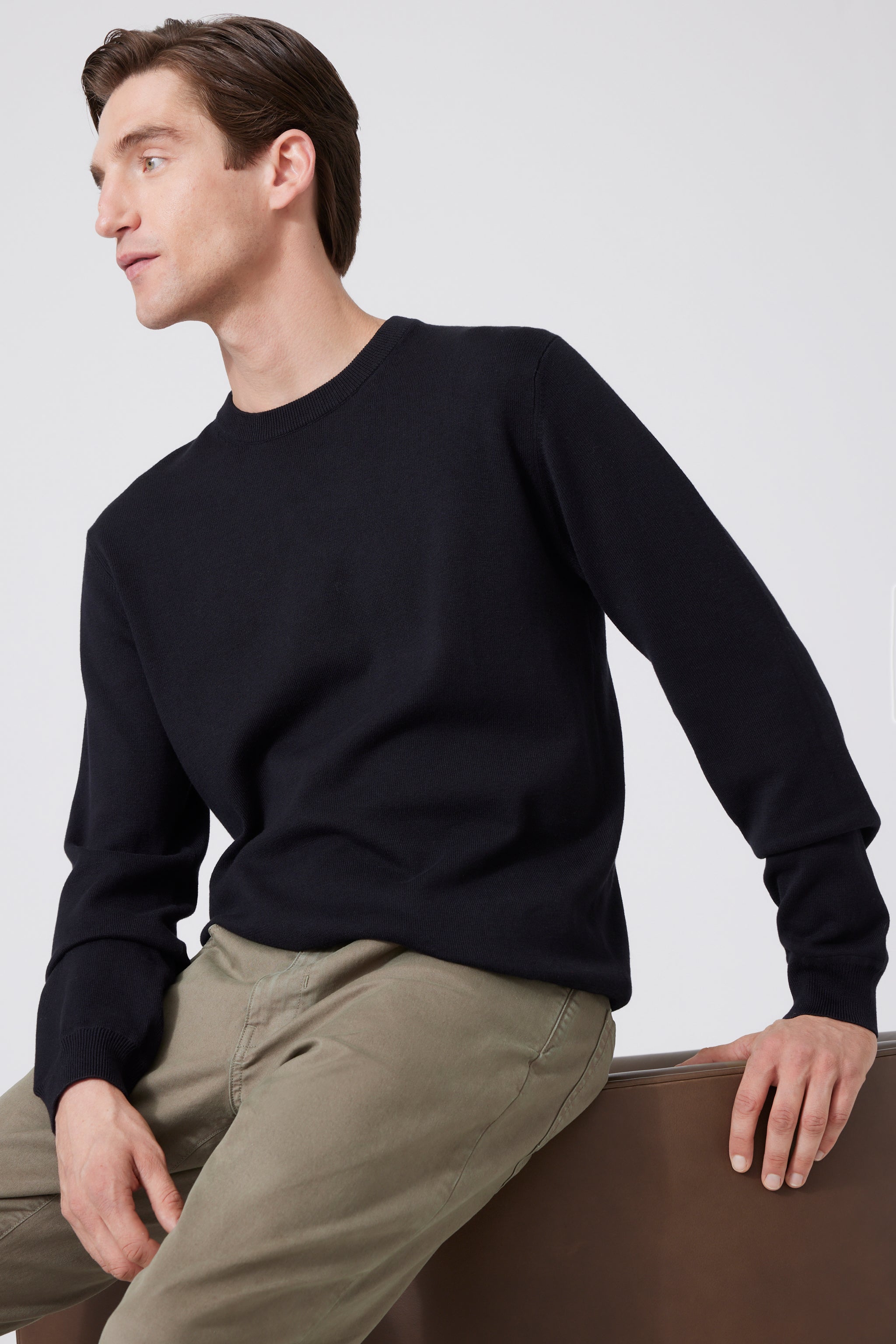 Pima Cotton-Cashmere Sweater