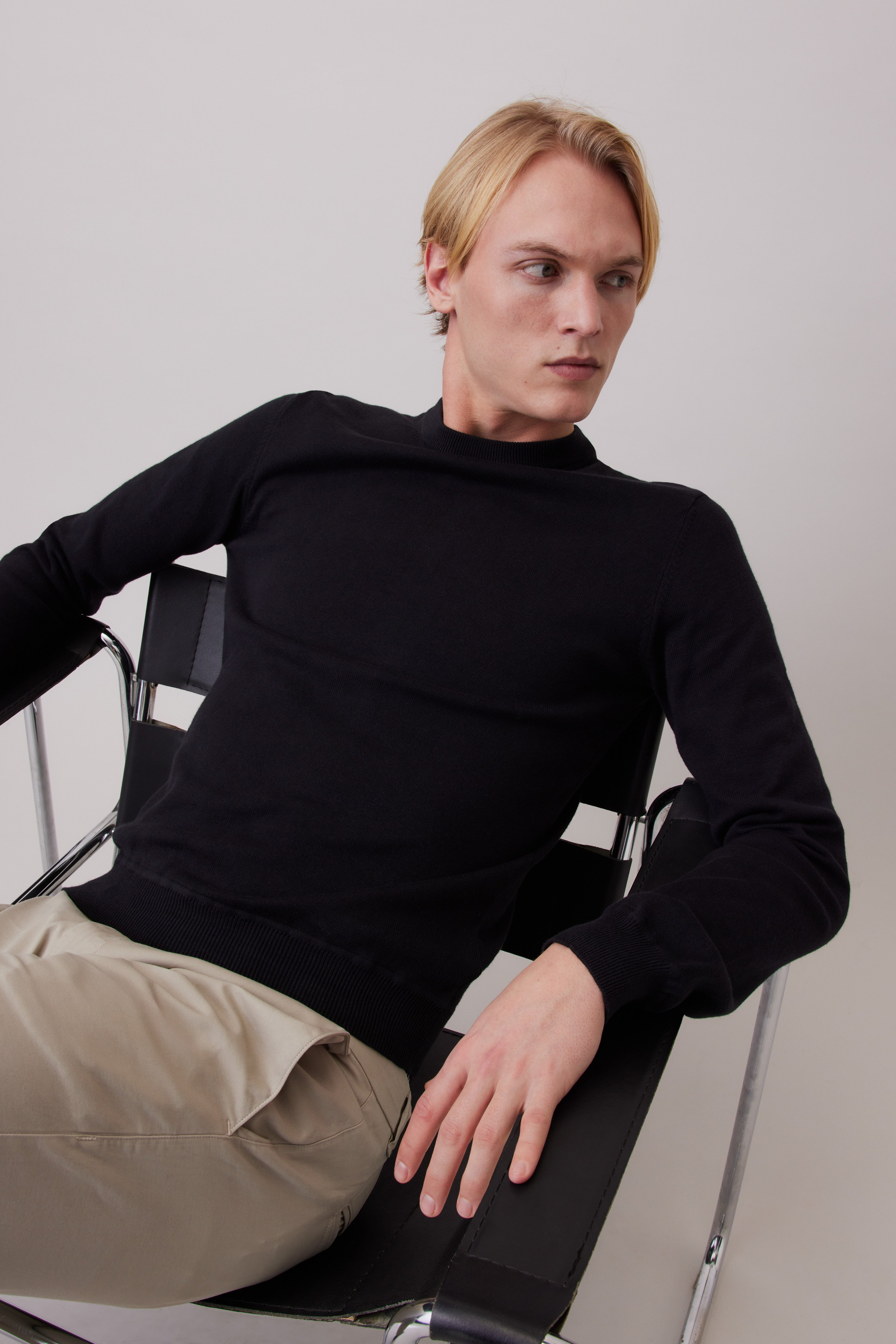 Pima Cotton-Cashmere Sweater