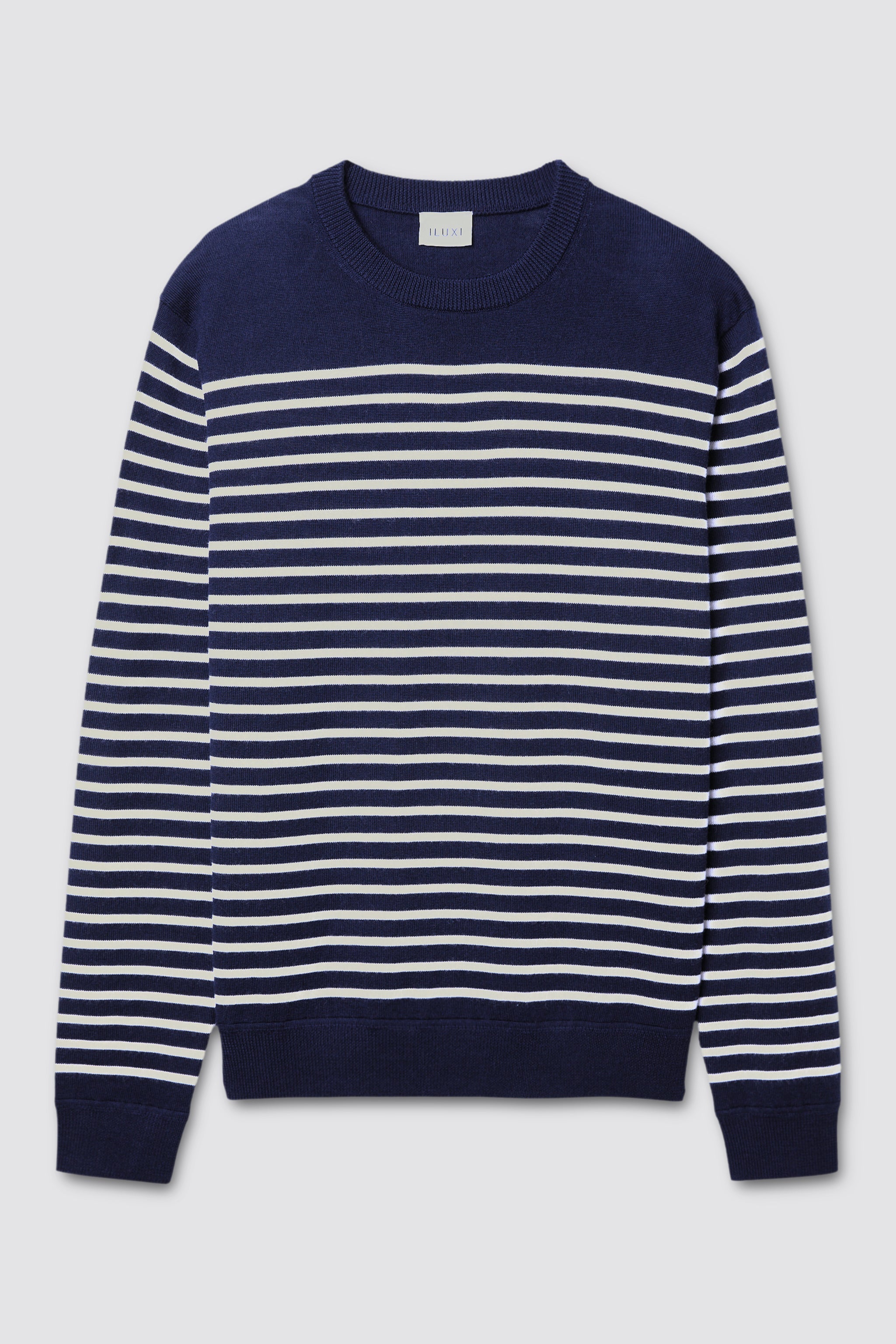 Extra Fine Merino Wool Multi-stripped Sweater