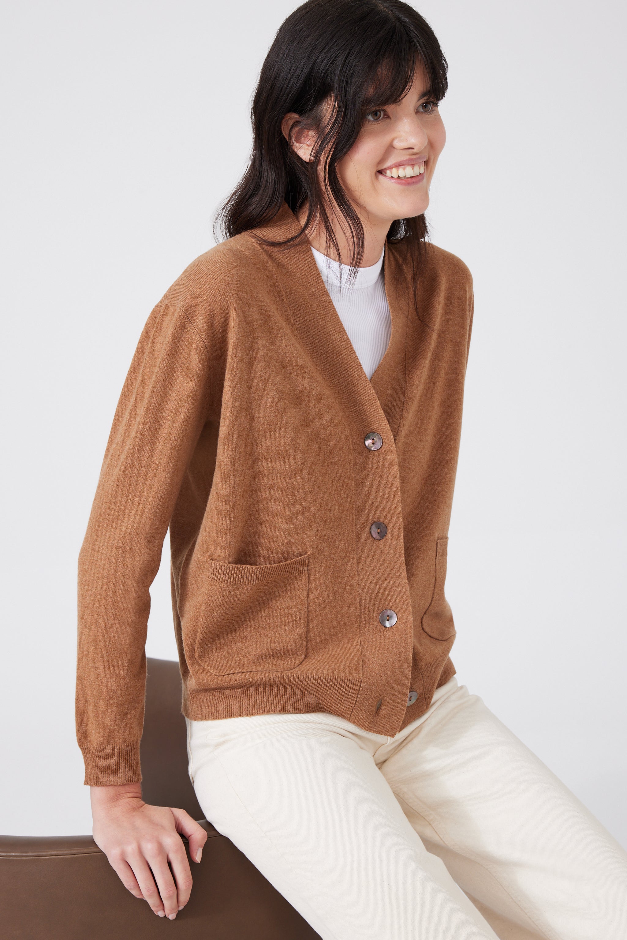 Cashmere V-neck Cardigan 