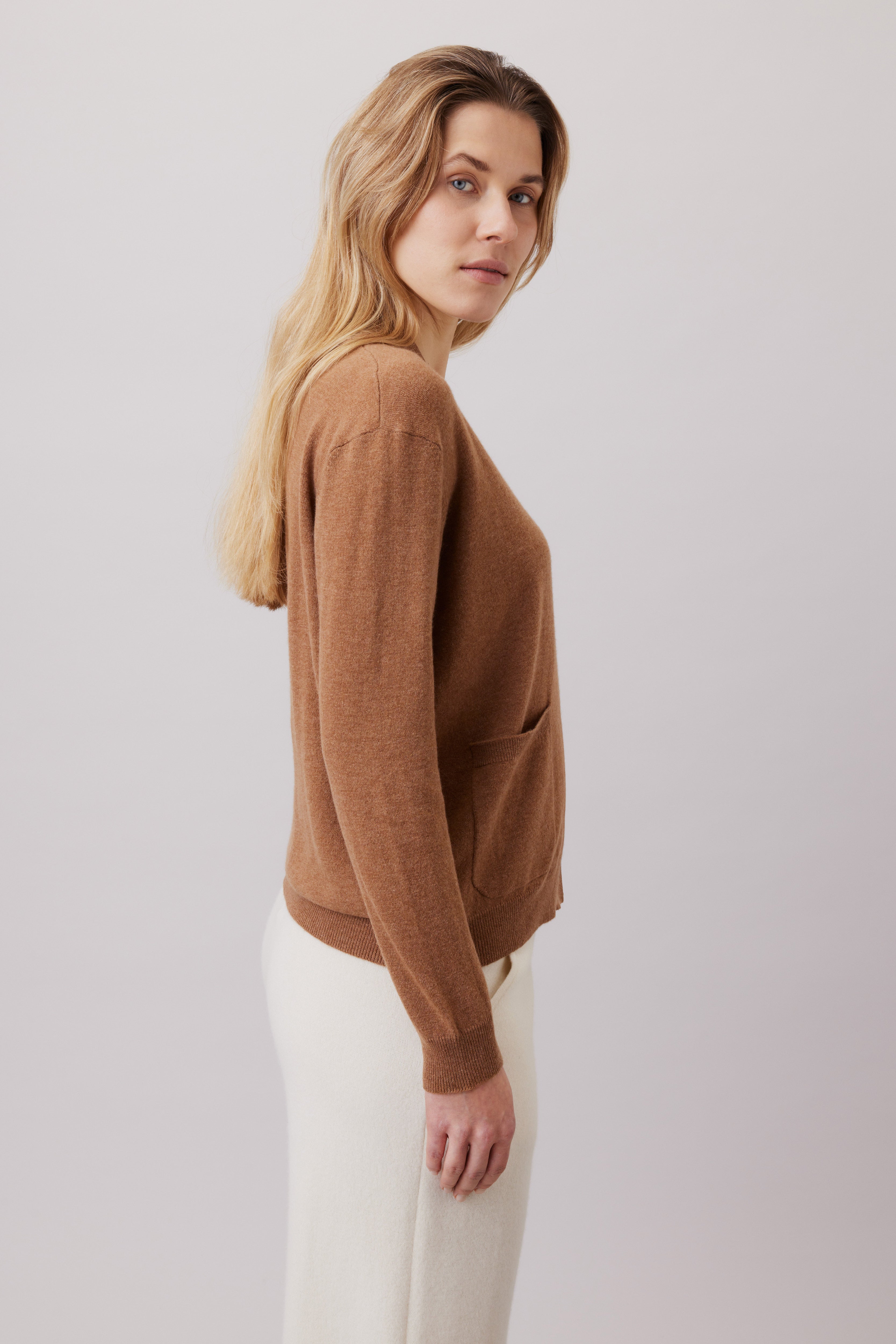 Cashmere V-neck Cardigan 