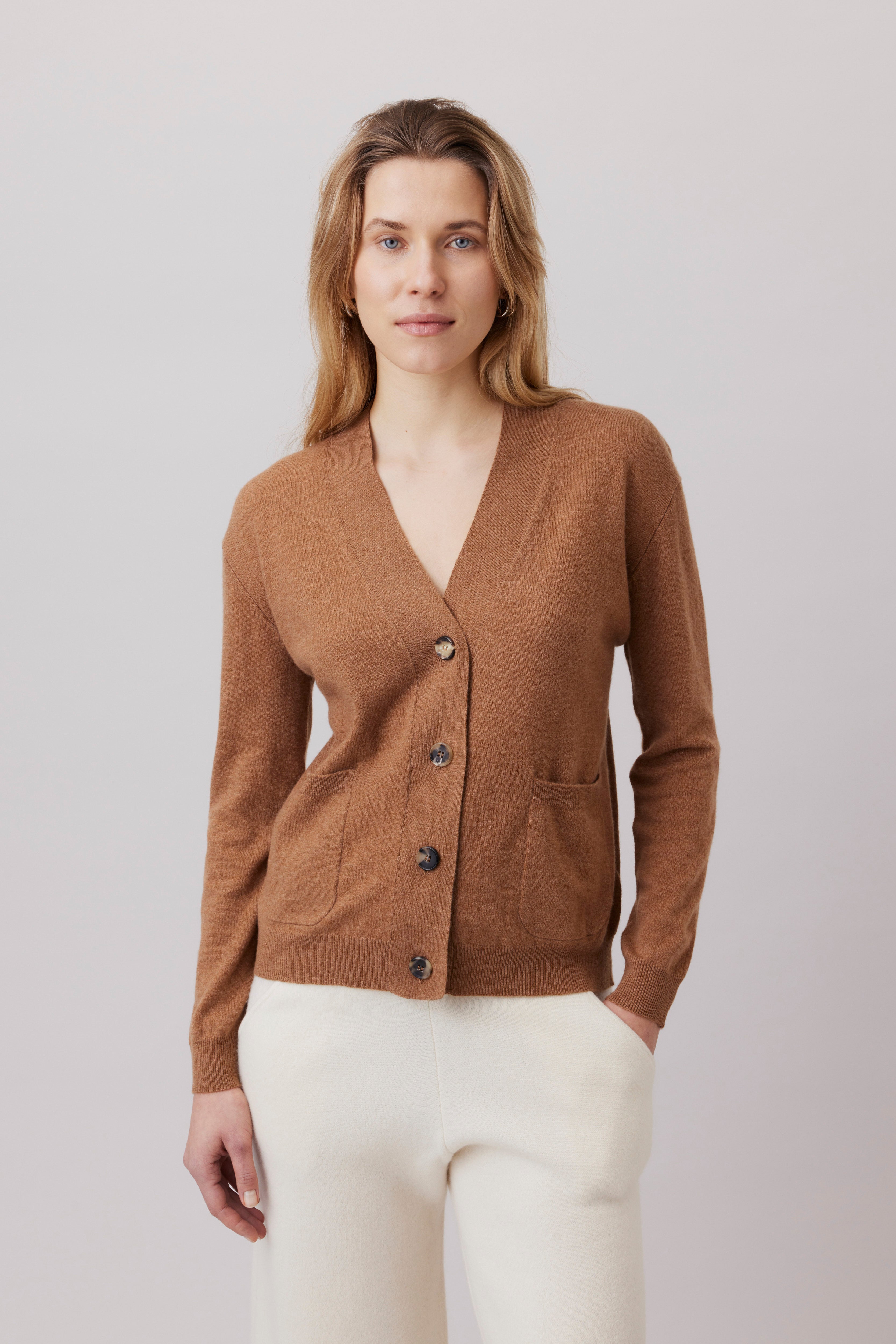 Cashmere V-neck Cardigan 