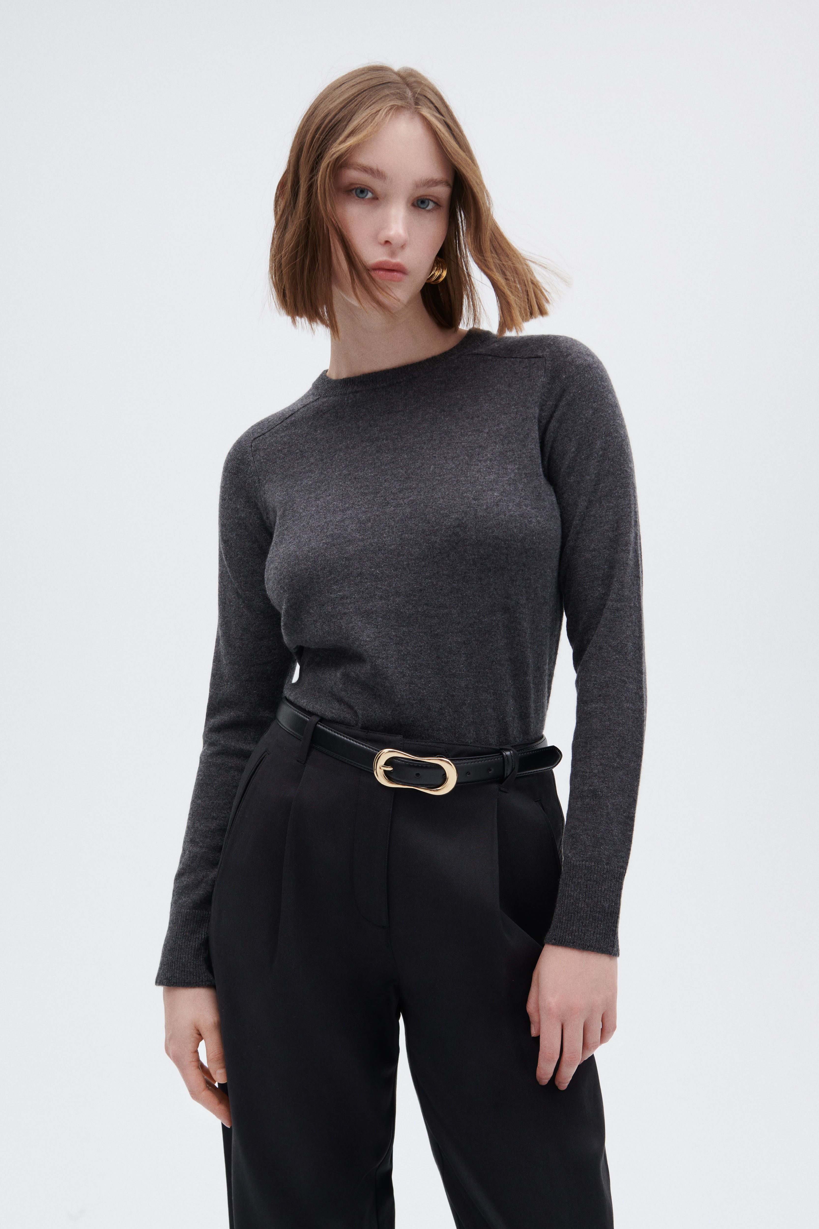 Cashmere Round Neck Sweater