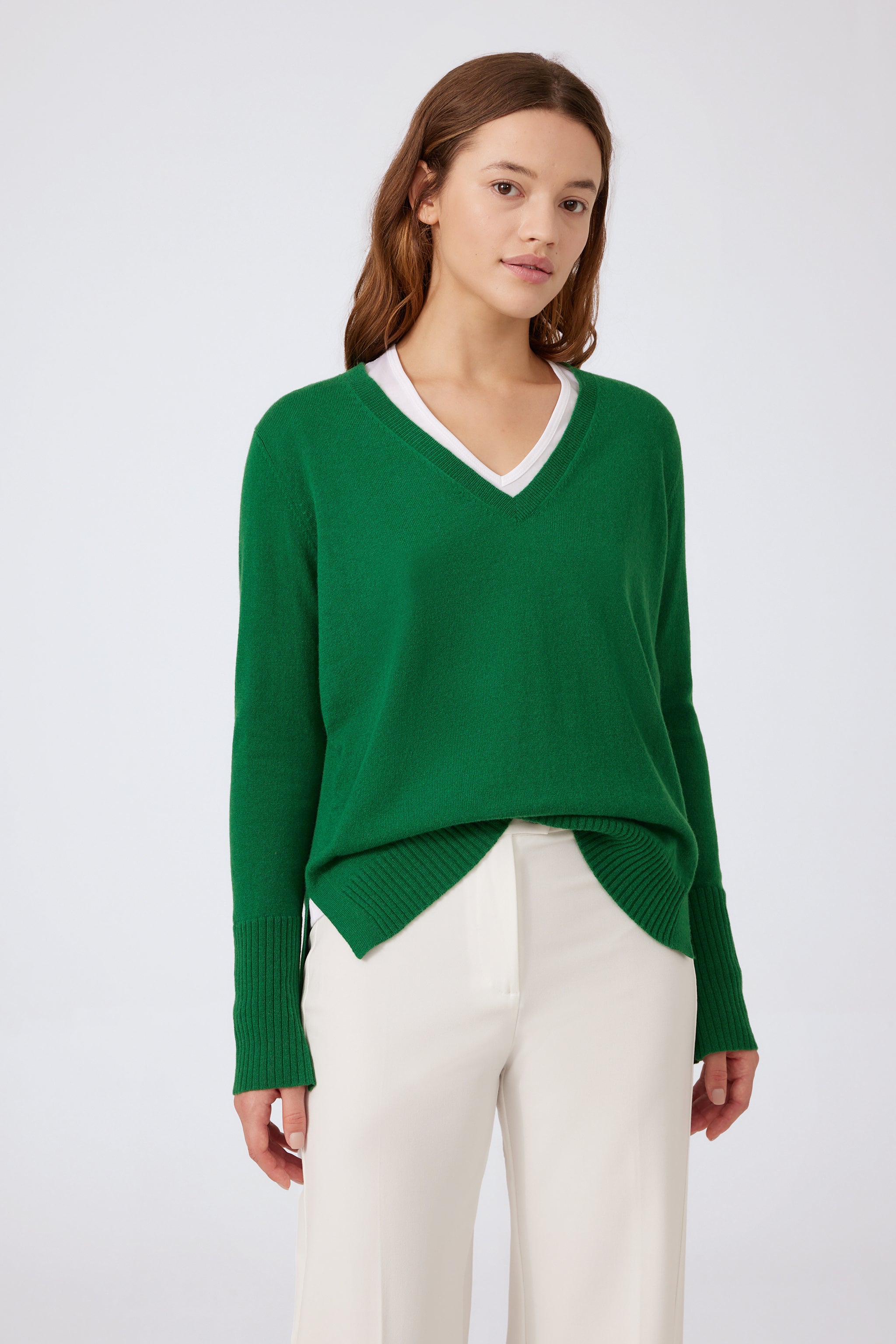 Cashmere V-neck Sweater