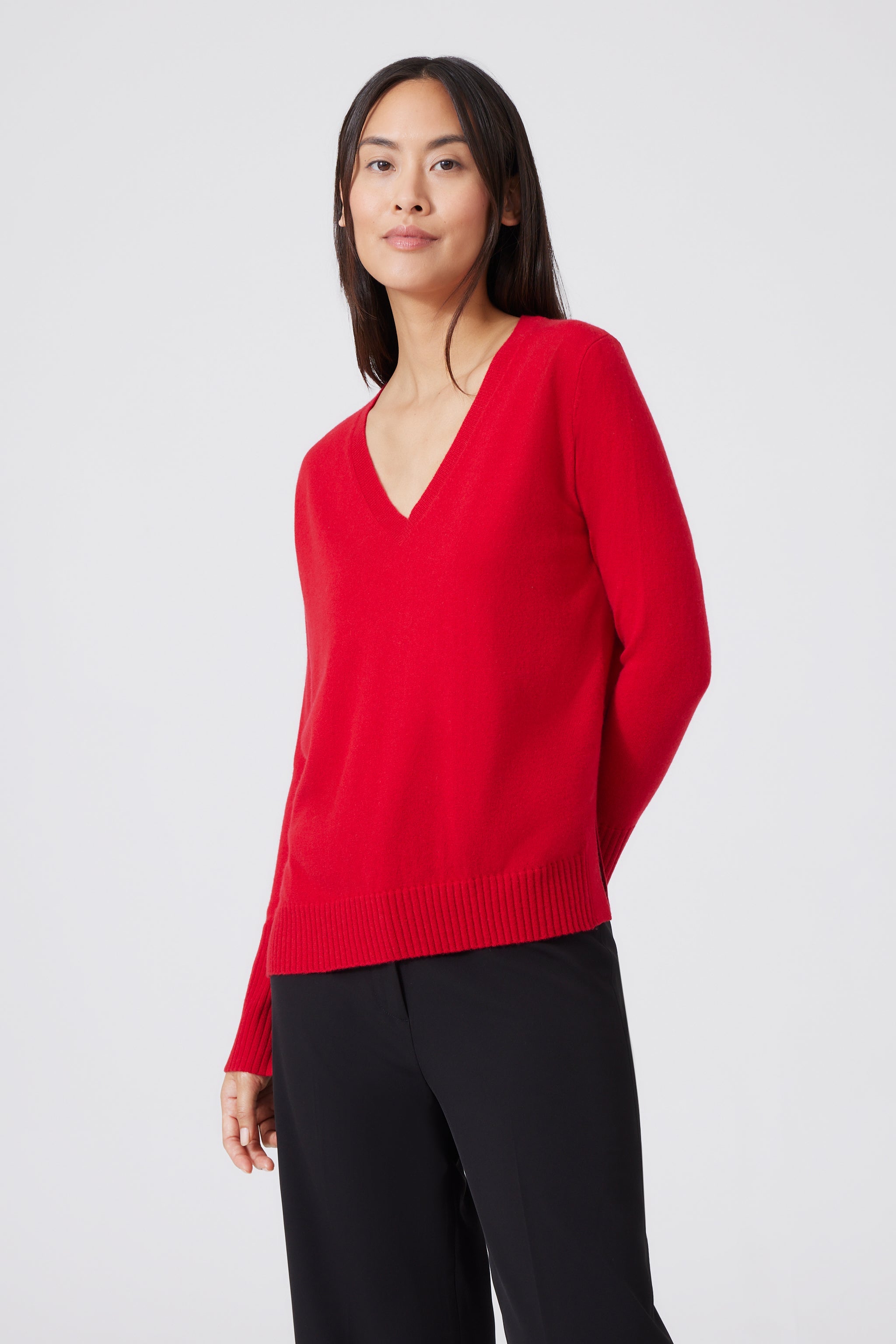 Cashmere V-neck Sweater