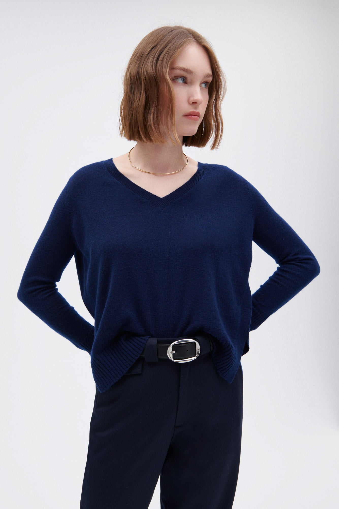 Cashmere V-neck Sweater