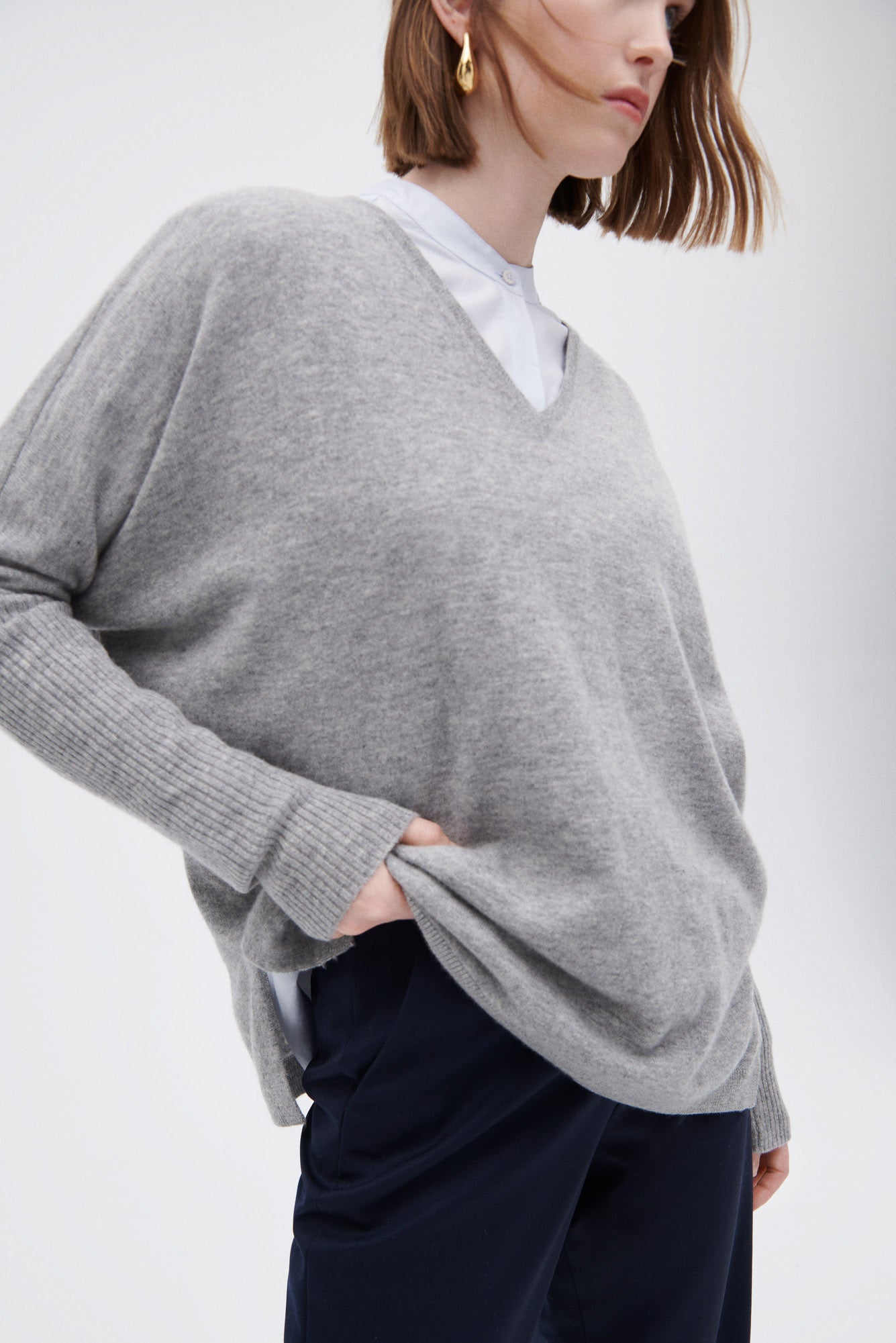 Cashmere V-neck Sweater