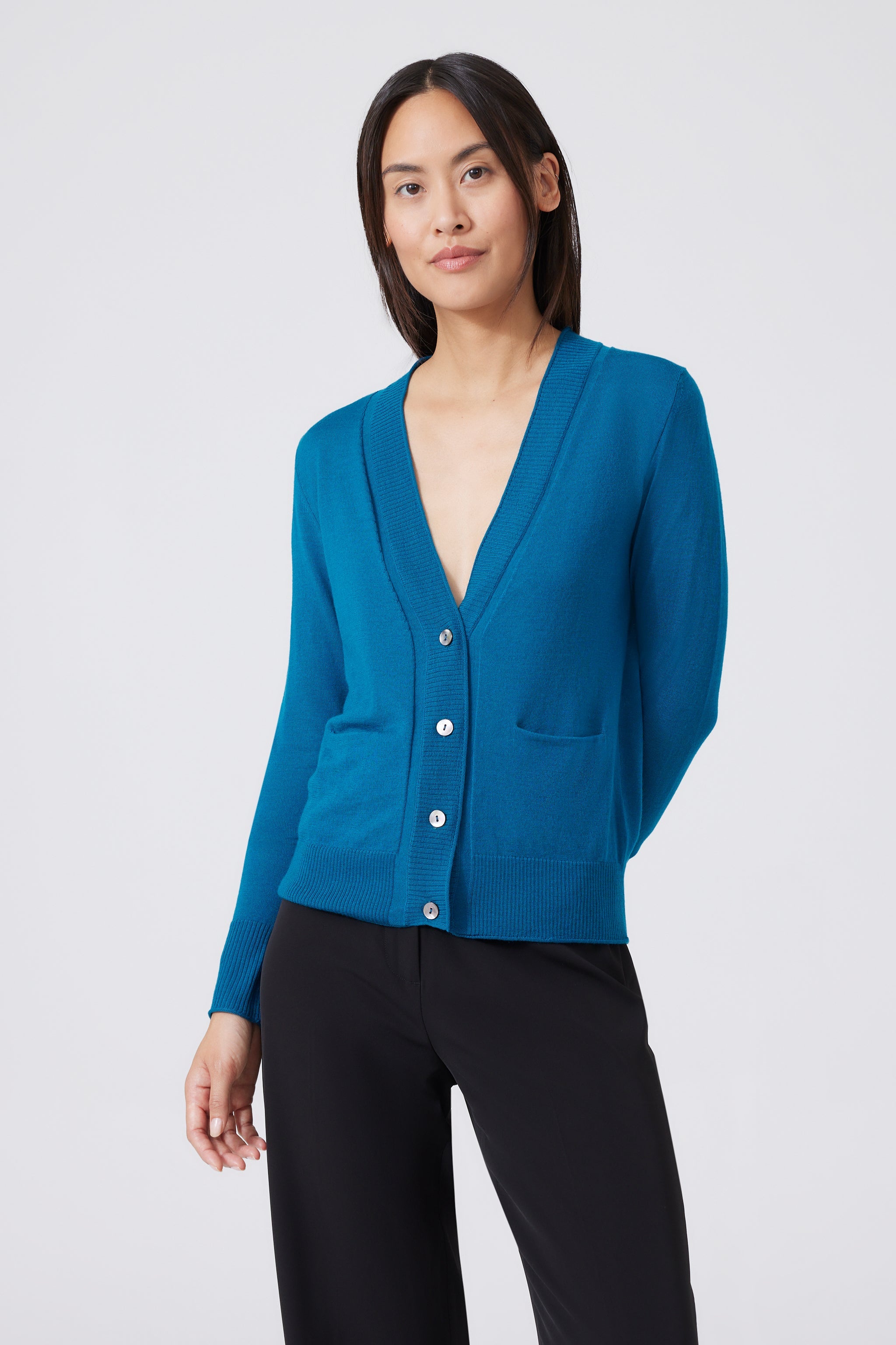 Extra Fine Merino Wool Cardigan