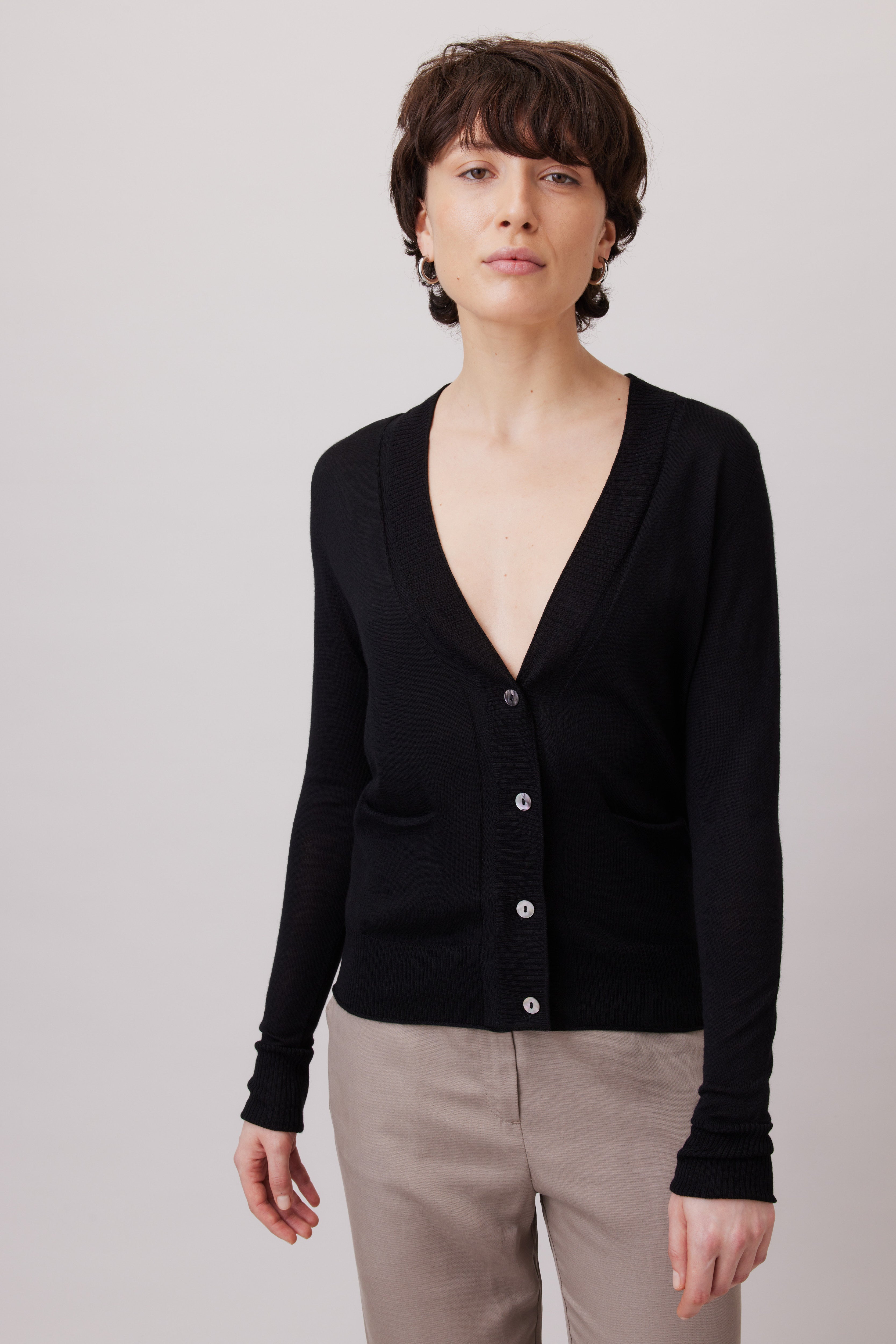 Extra Fine Merino Wool Cardigan