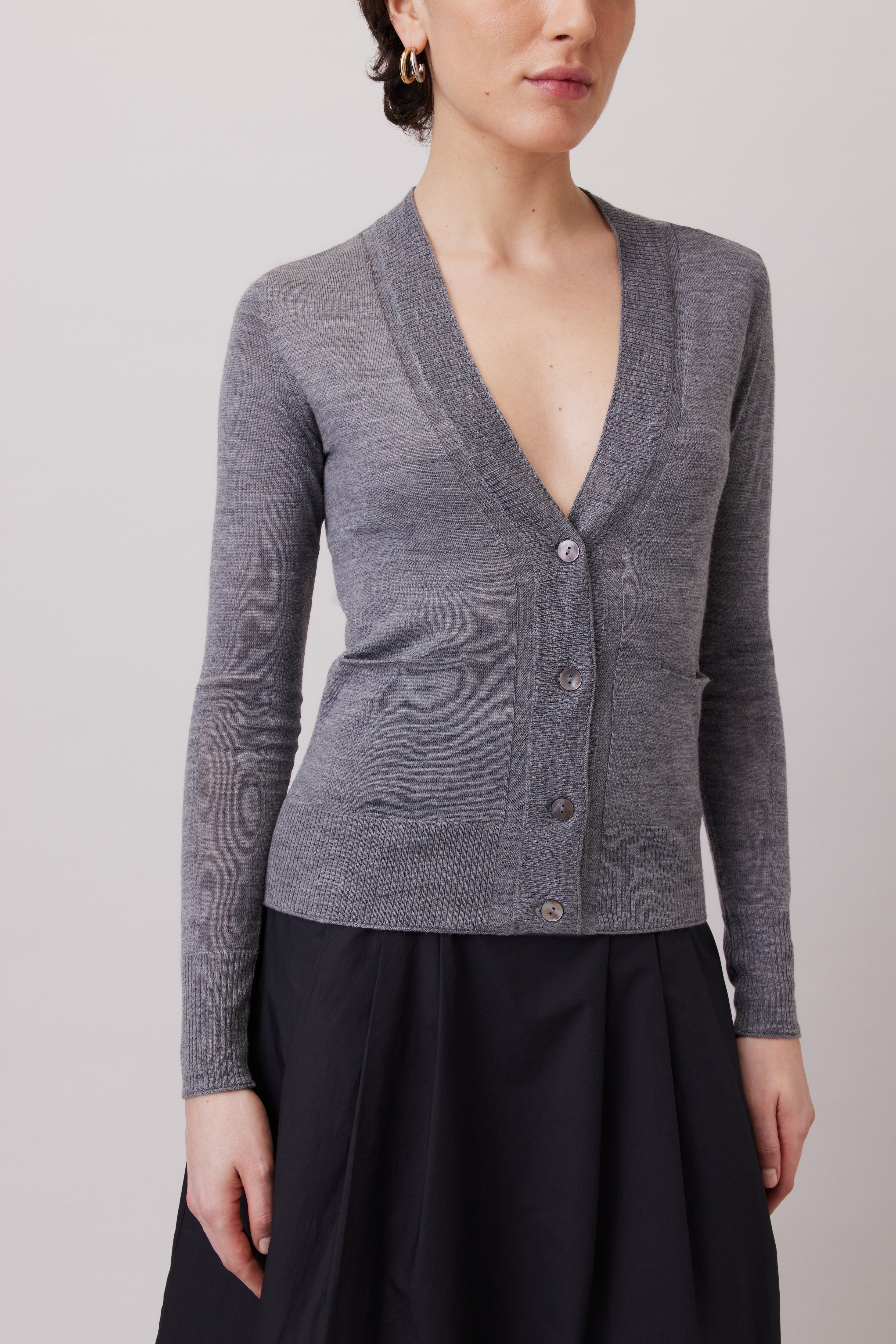 Extra Fine Merino Wool Cardigan