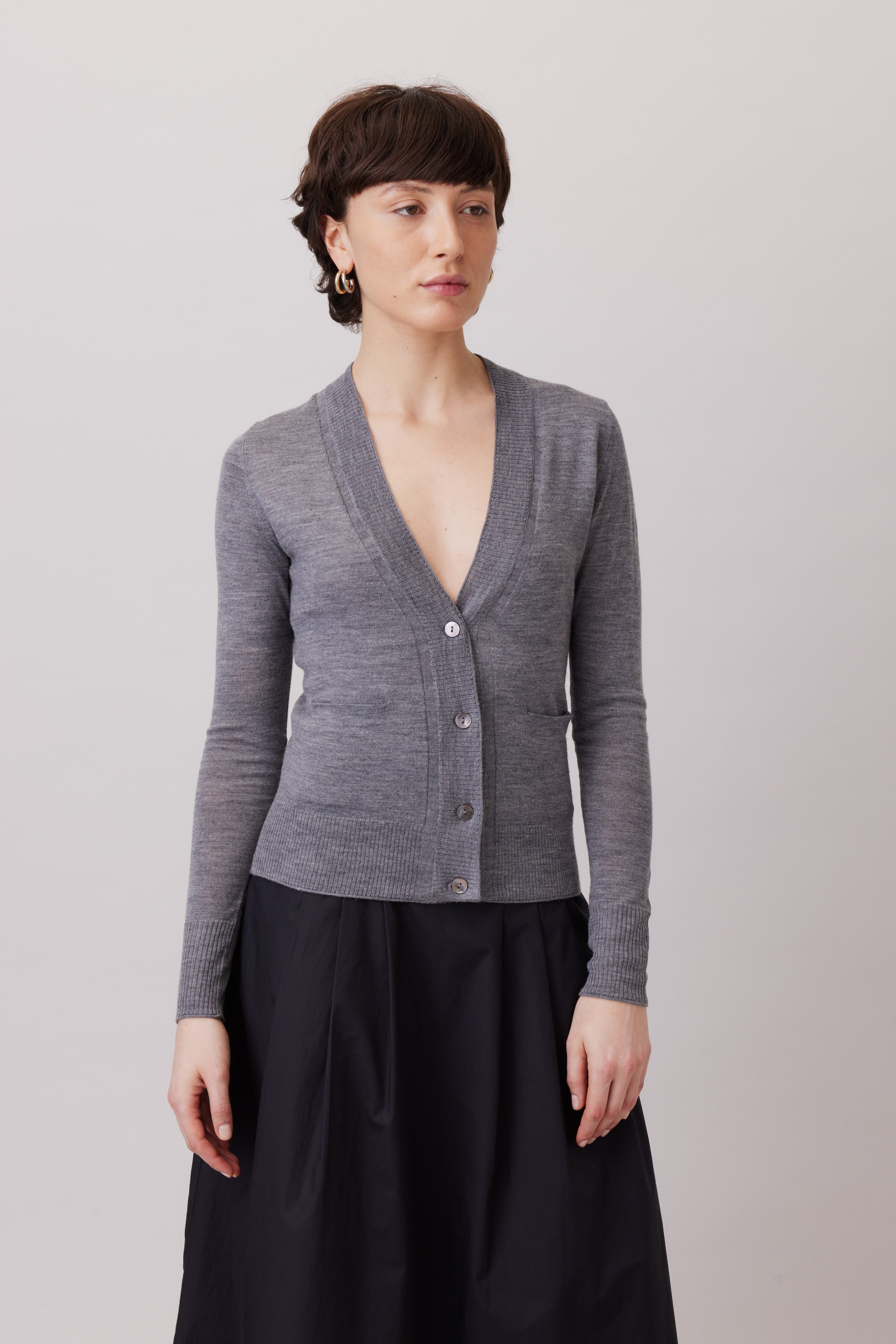 Extra Fine Merino Wool Cardigan