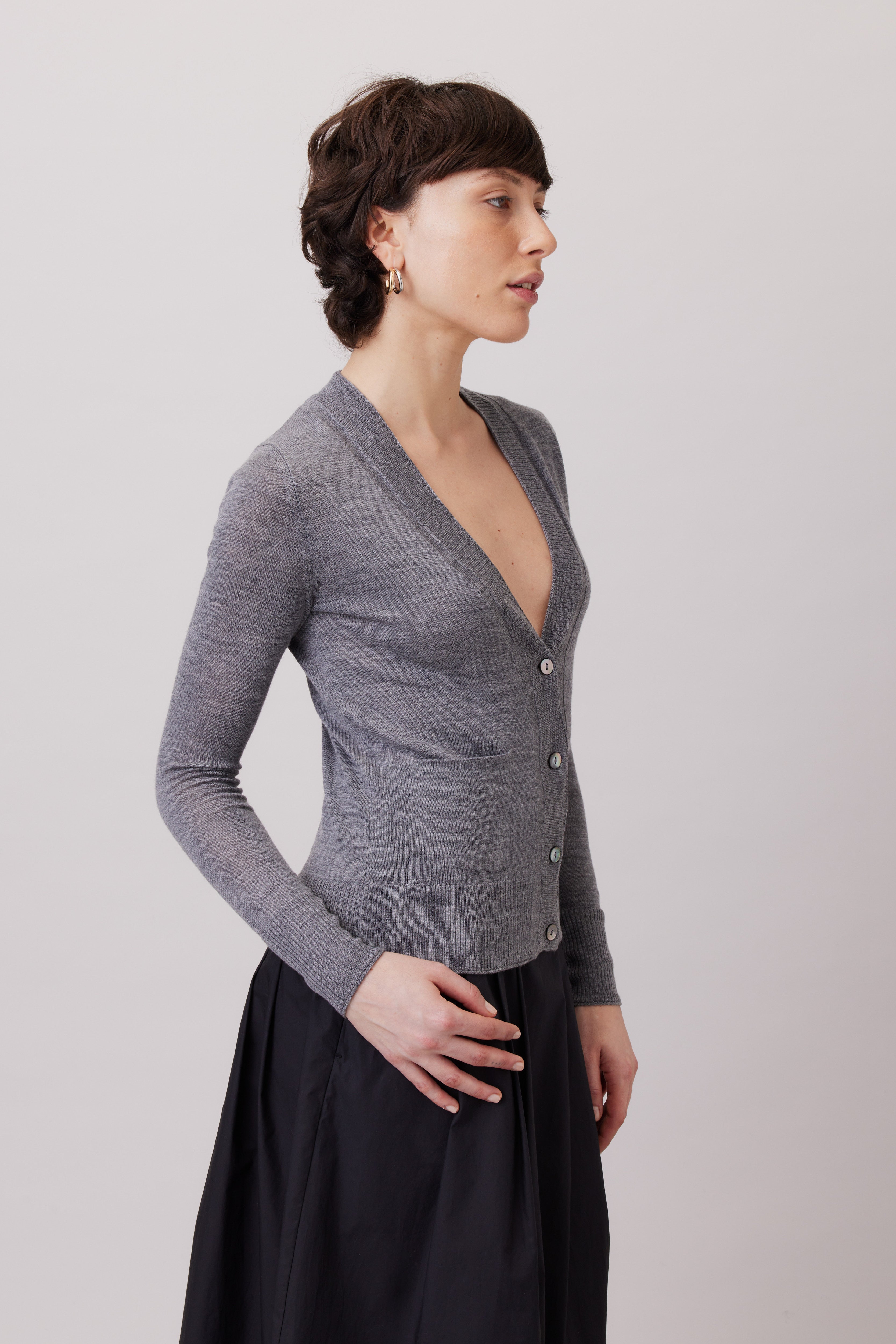 Extra Fine Merino Wool Cardigan