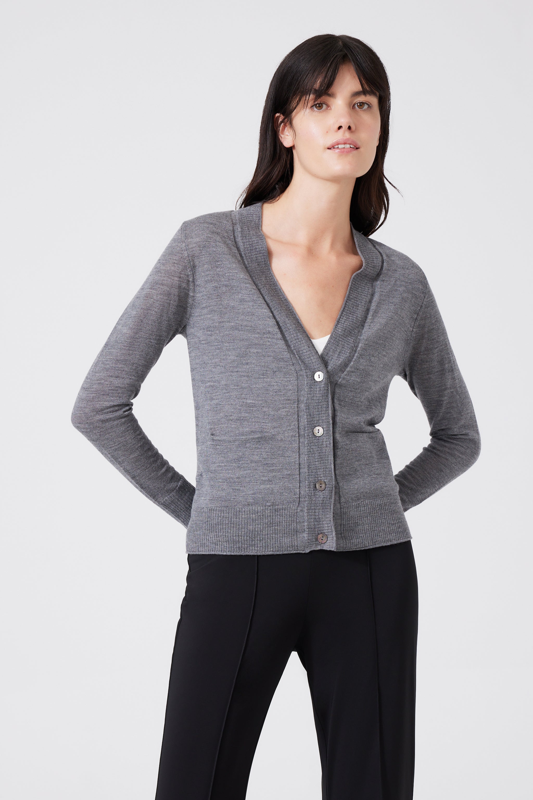 Extra Fine Merino Wool Cardigan