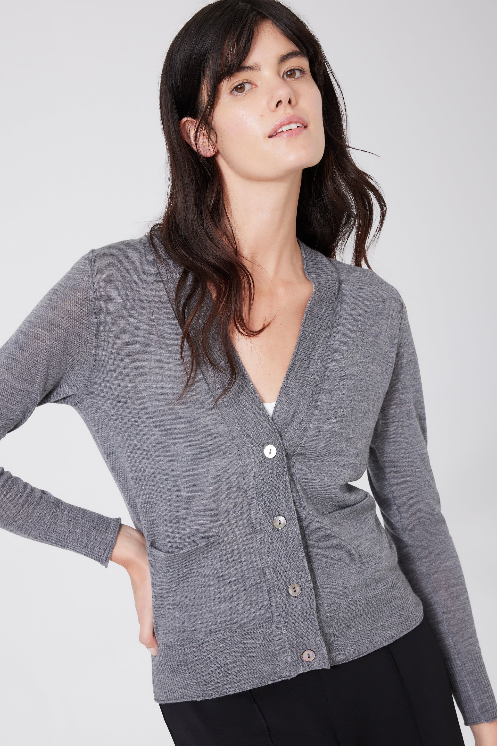 Extra Fine Merino Wool Cardigan