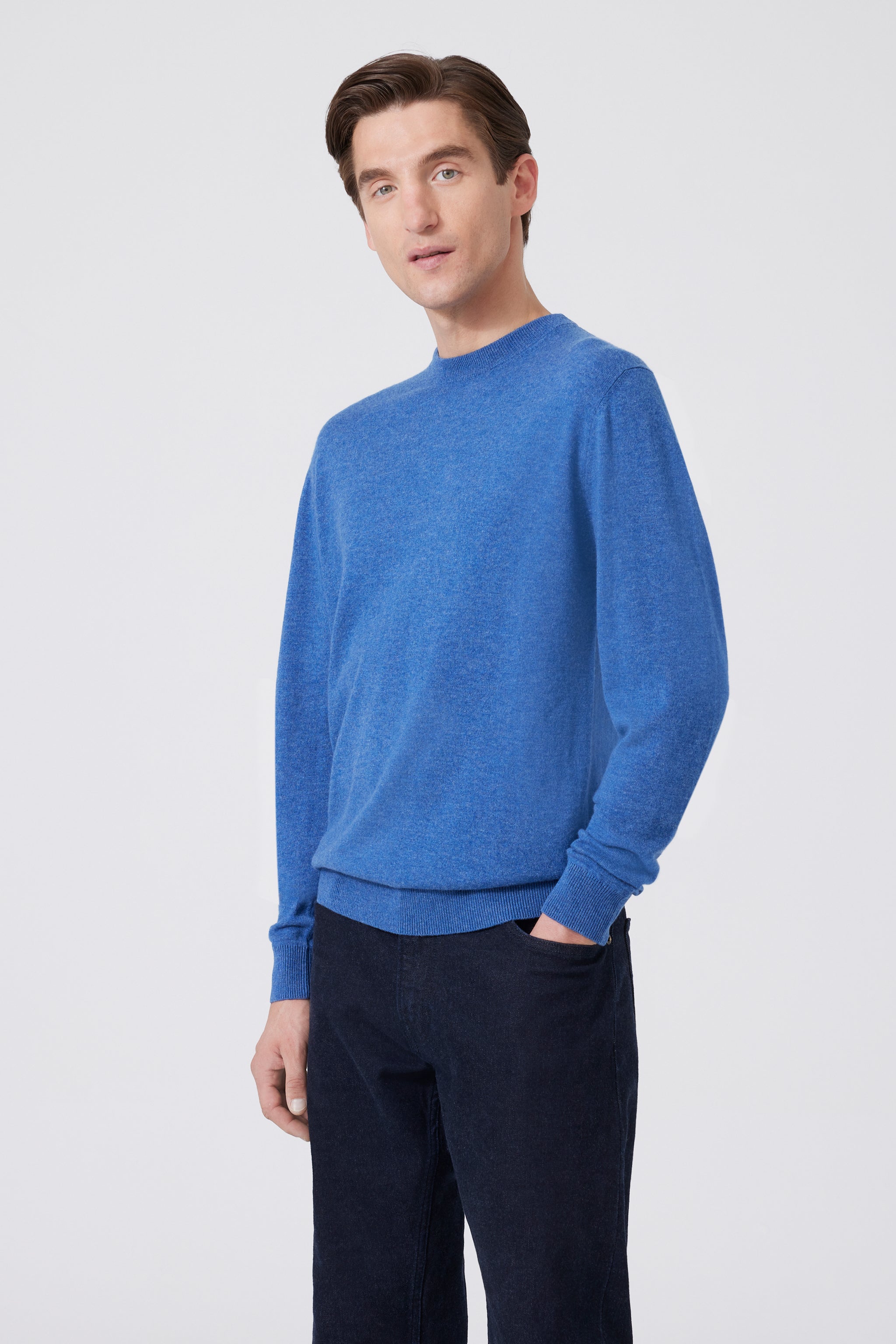 Cashmere Rundhalsausschnitt-Pullover