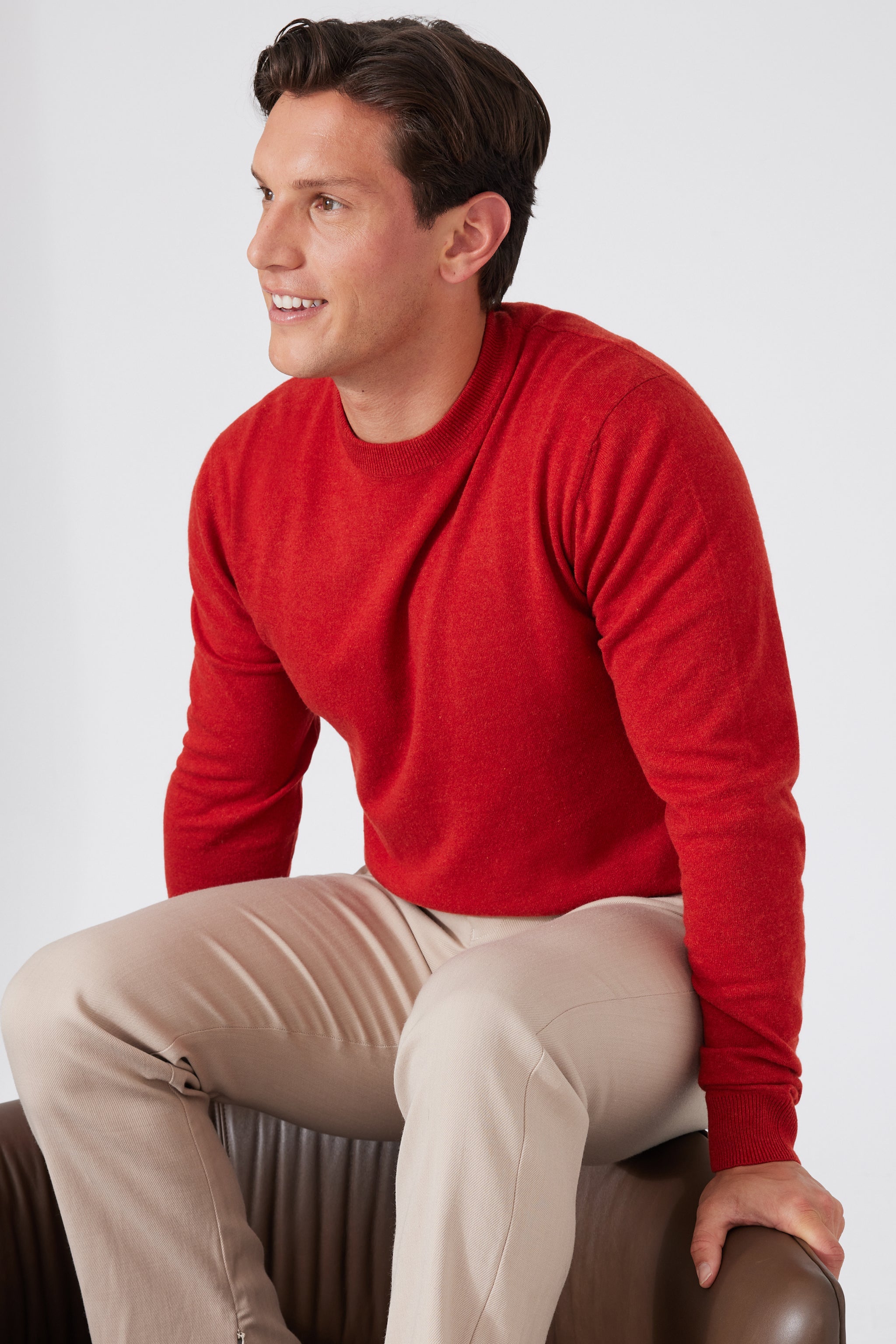 Cashmere Rundhalsausschnitt-Pullover