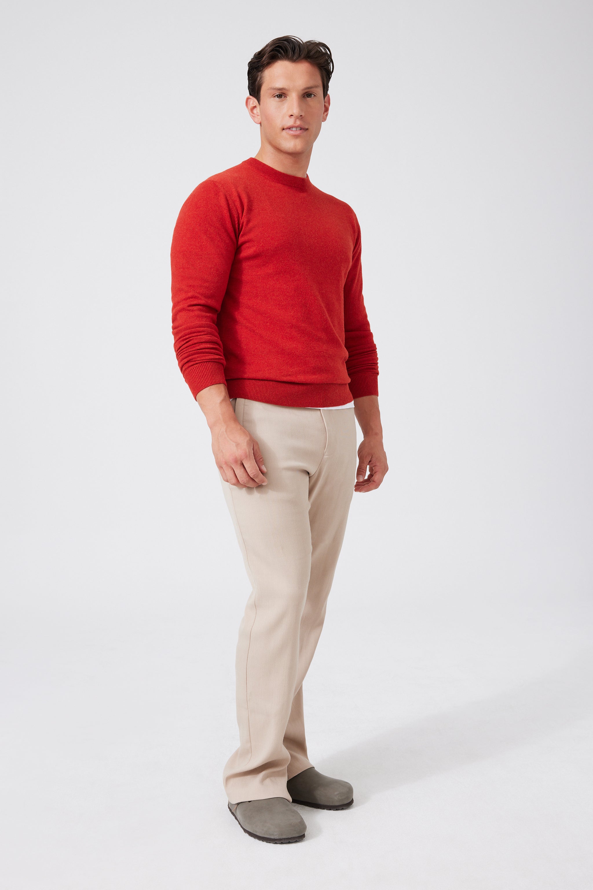 Cashmere Rundhalsausschnitt-Pullover