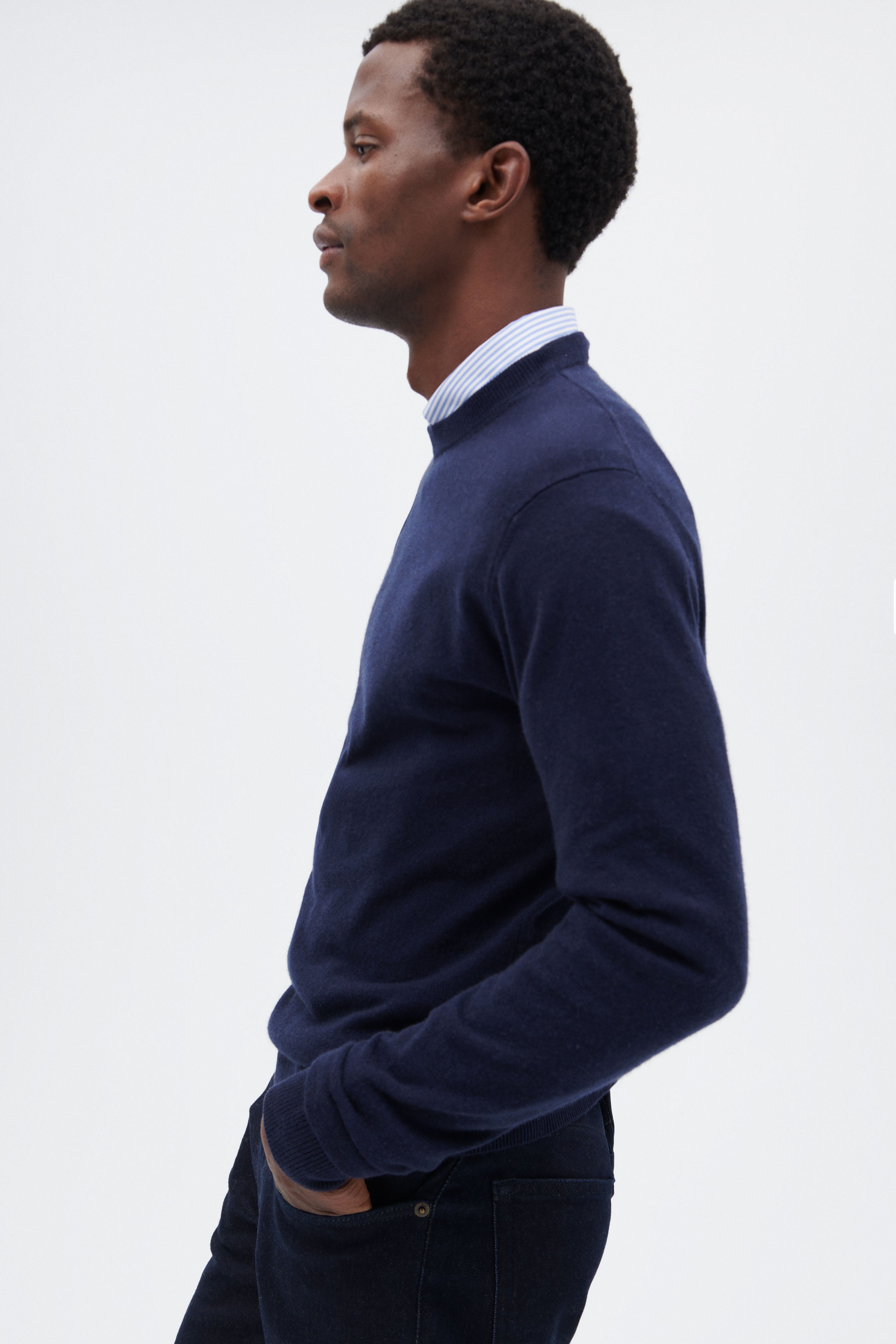 Cashmere Rundhalsausschnitt-Pullover