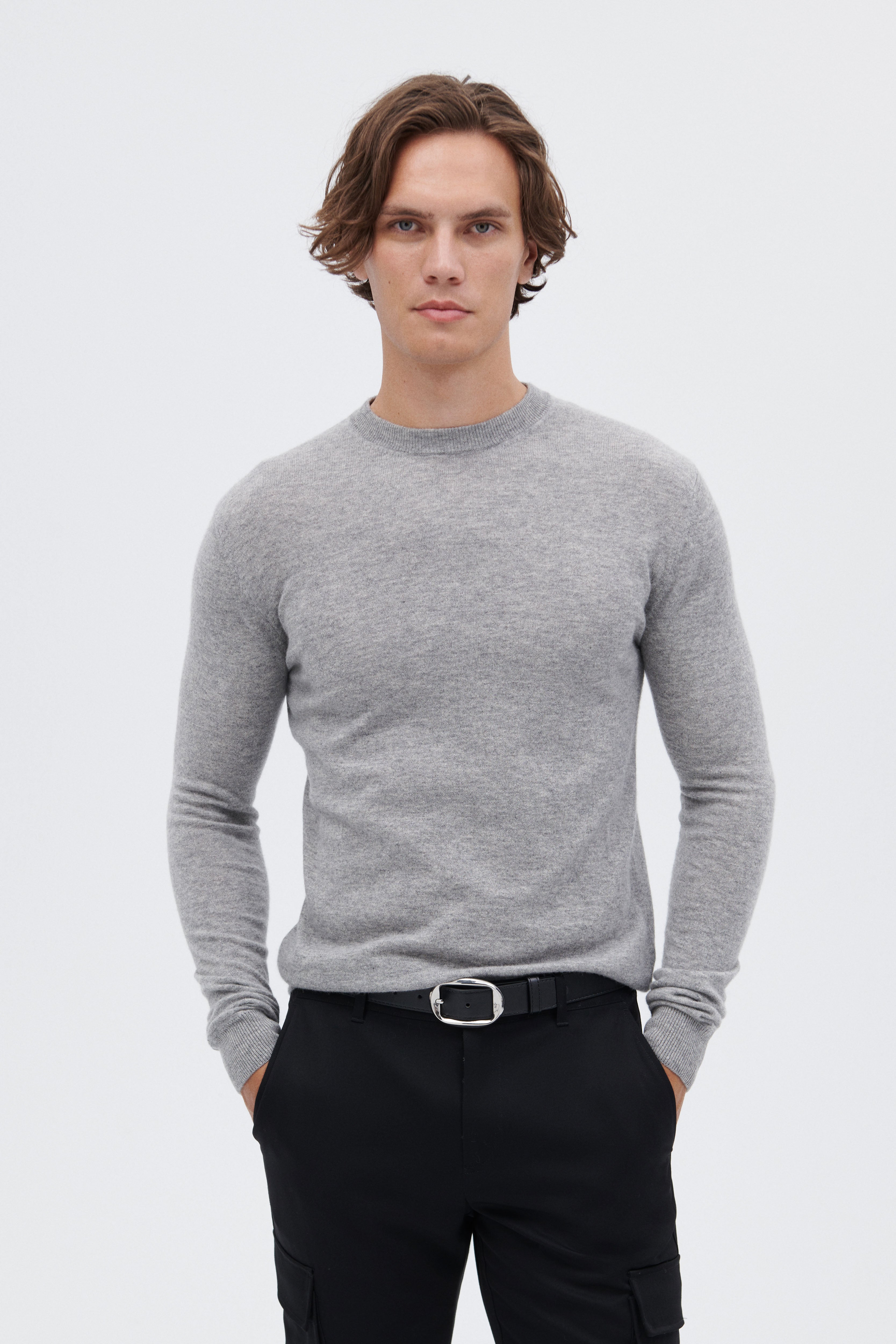 Cashmere Rundhalsausschnitt-Pullover