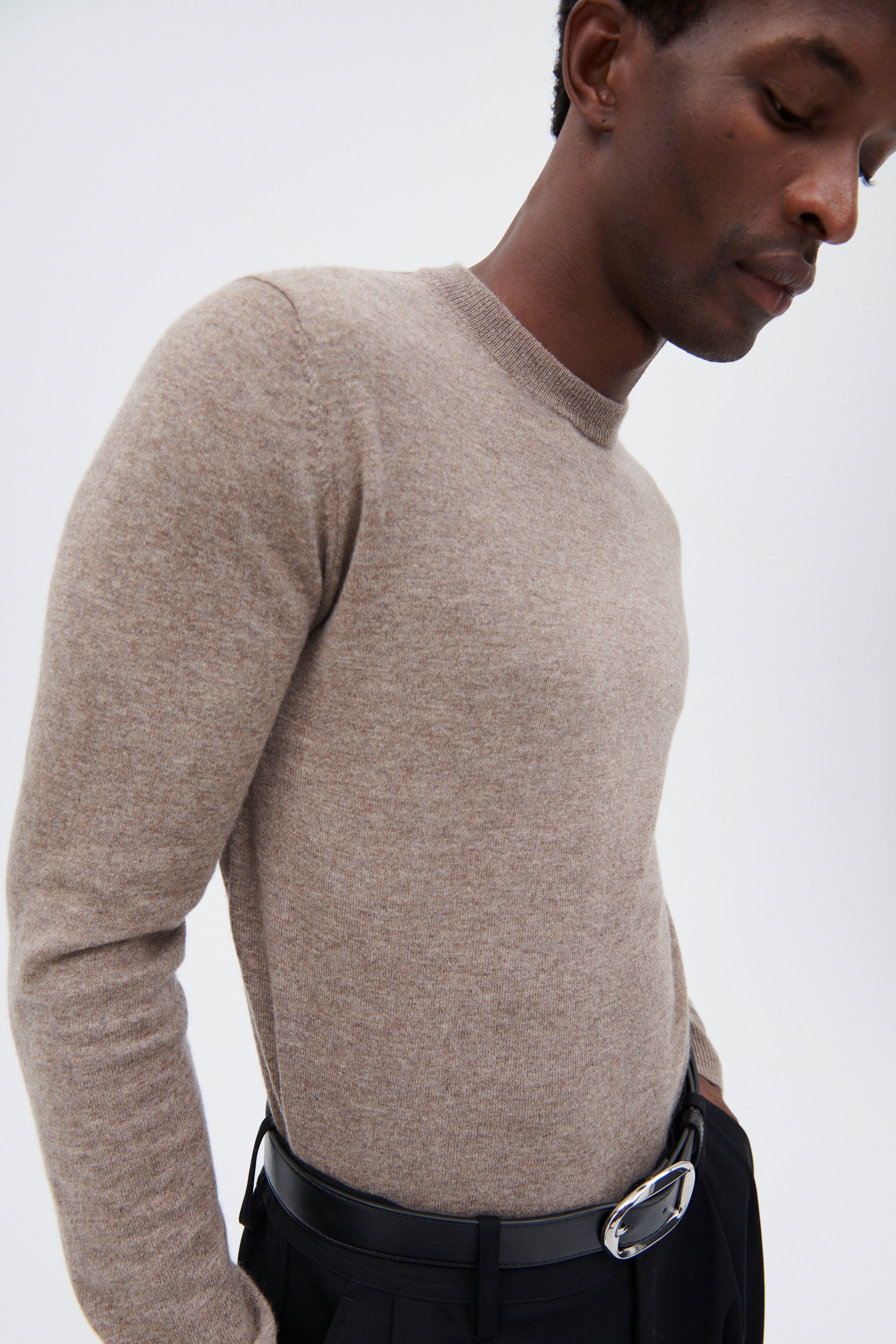 Cashmere Rundhalsausschnitt-Pullover