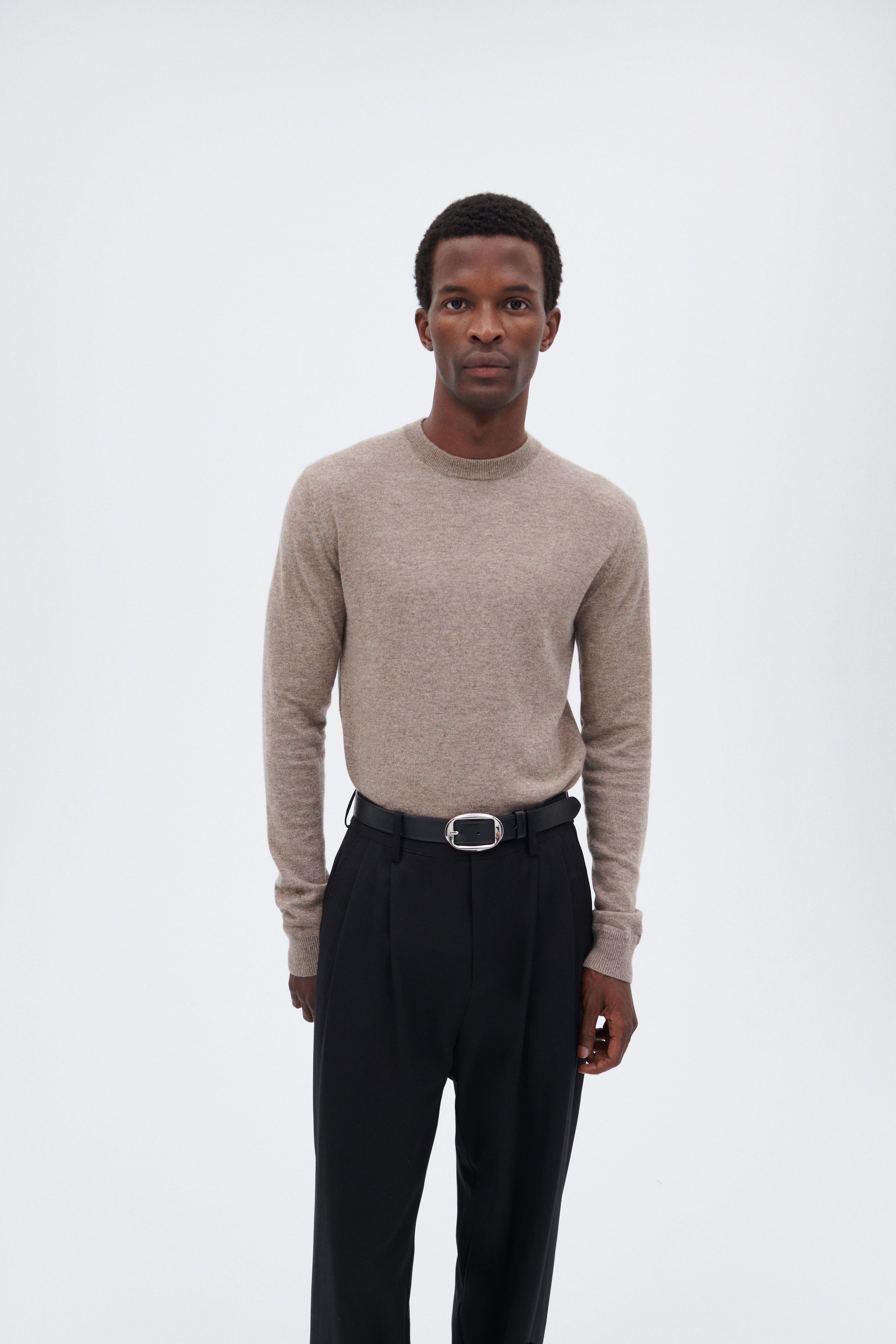 Cashmere Rundhalsausschnitt-Pullover