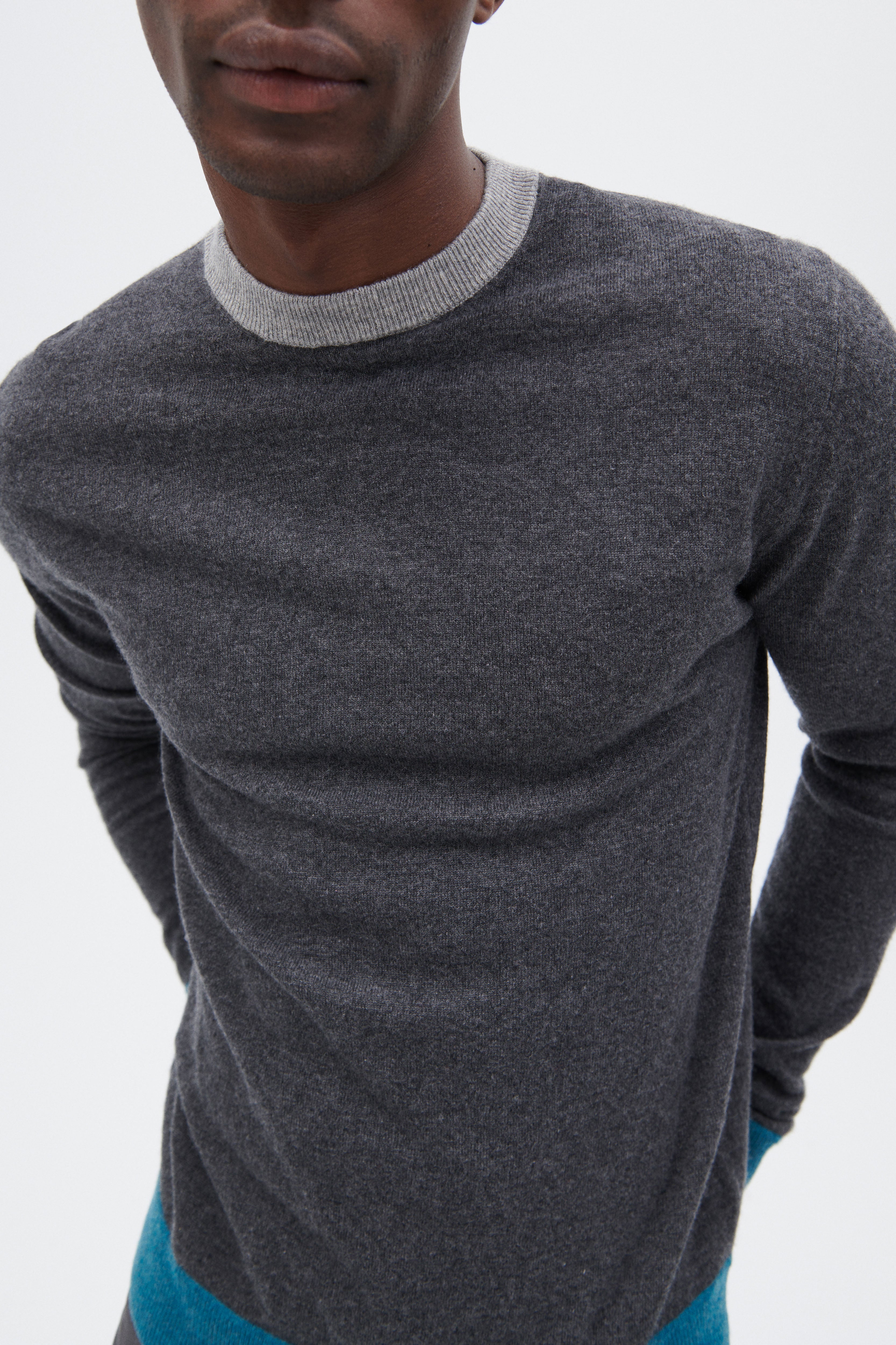 Cashmere Rundhalsausschnitt-Pullover