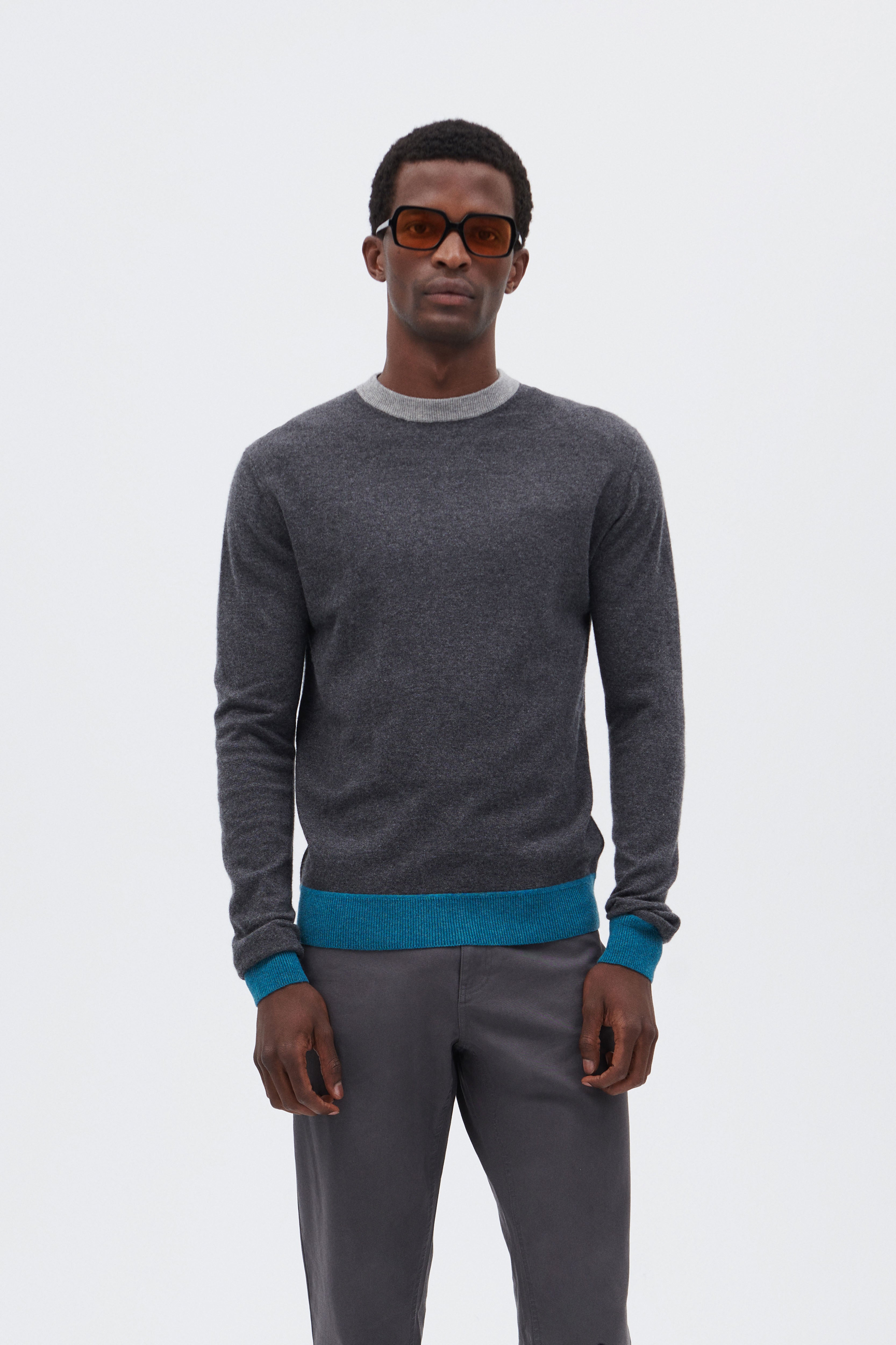 Cashmere Rundhalsausschnitt-Pullover