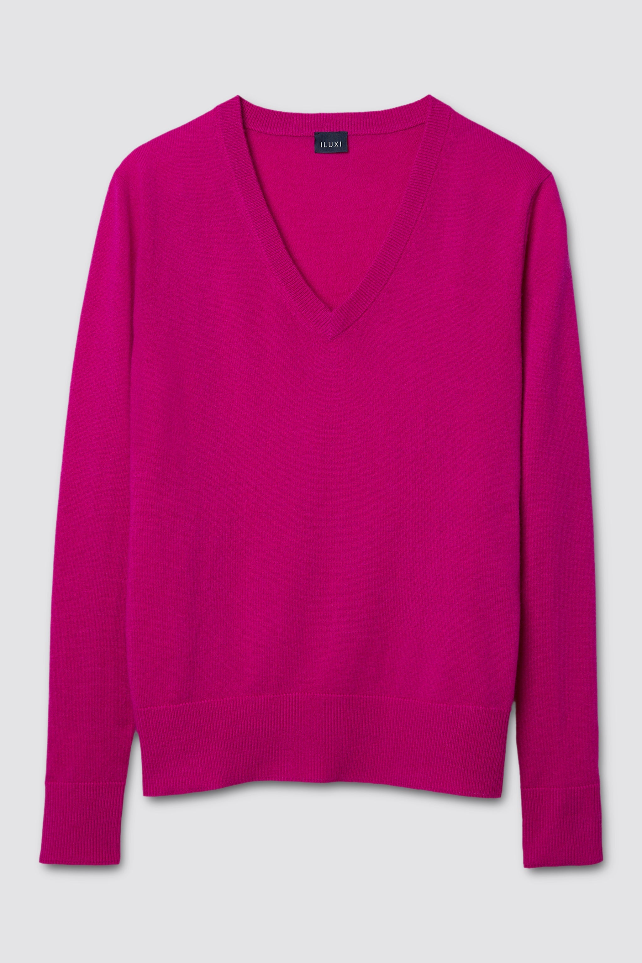 V-Pullover aus Cashmere