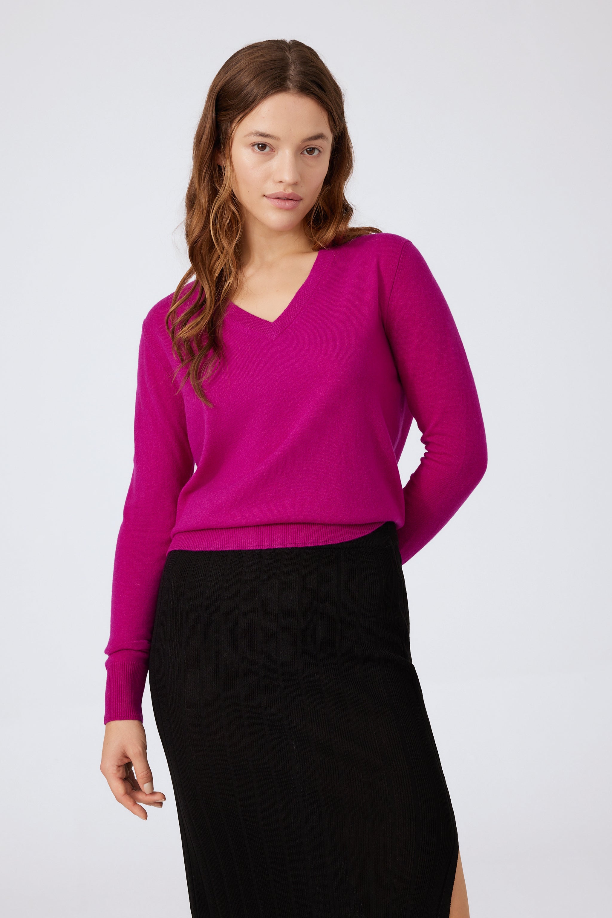  Cashmere V-neck Sweater